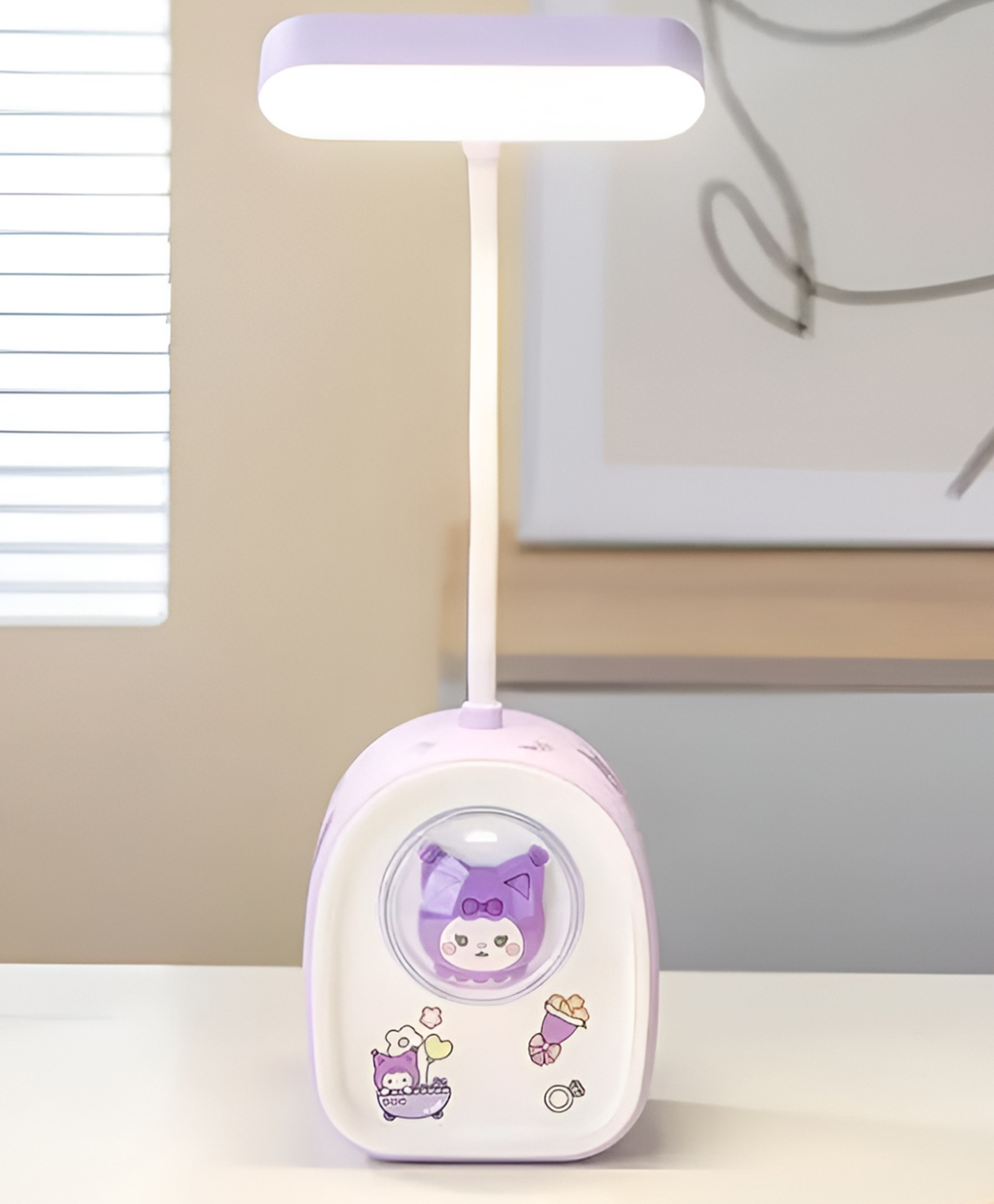 SCHOOLISH 3-in-1 Multifunctional LED Table Lamp with Pencil Sharpener and Toy Design Ideal for Kids Study Table - PACK OF 1- COLOR MAY VARY-image-33