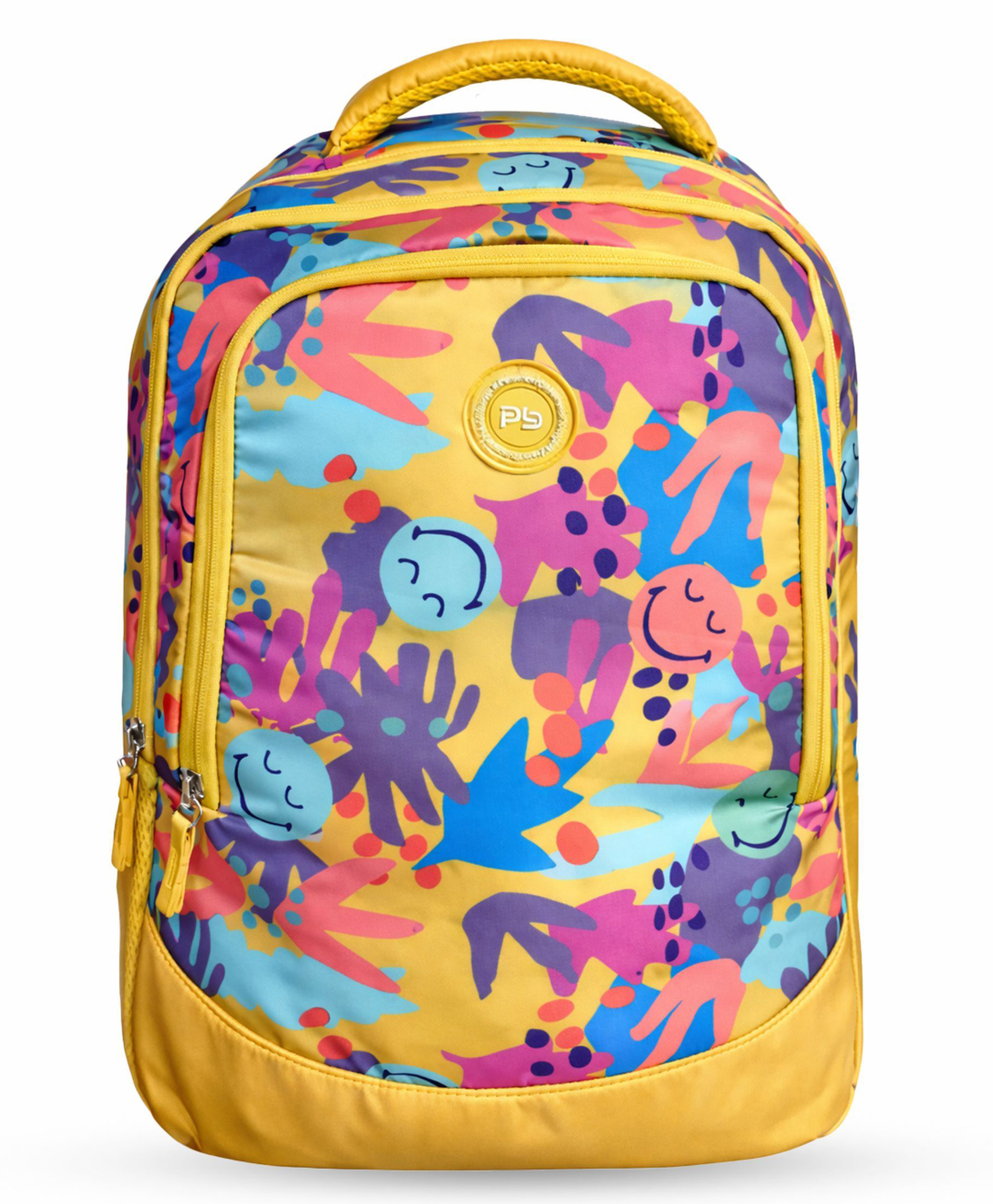 Pearlbags 18 Inches Water Resistant Casual Backpack With Laptop Sleeve For School For Boys and Girls - Yellow-image-38