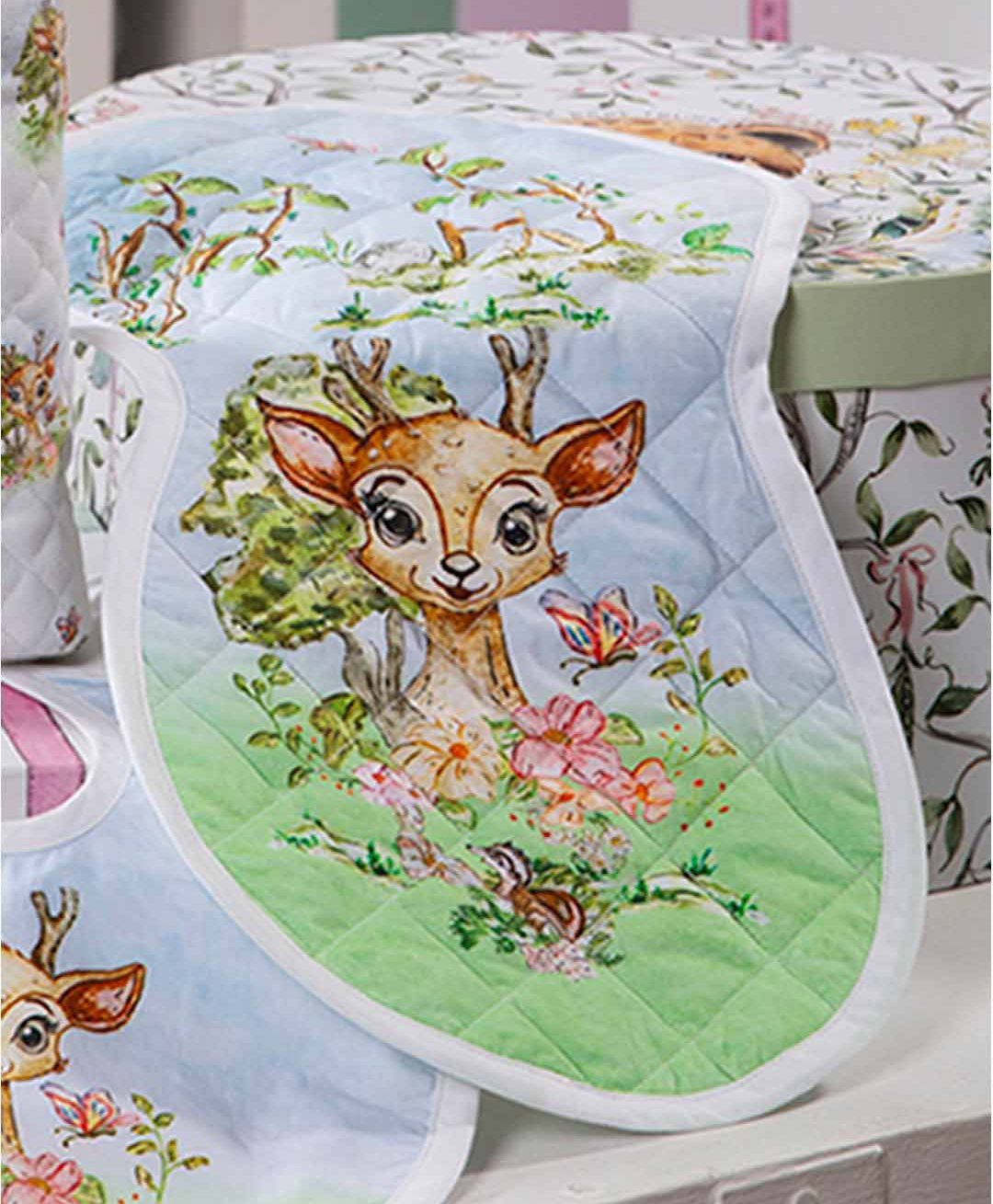 The Baby Trunk Burp Cloth - Bambi - Multi-image-31