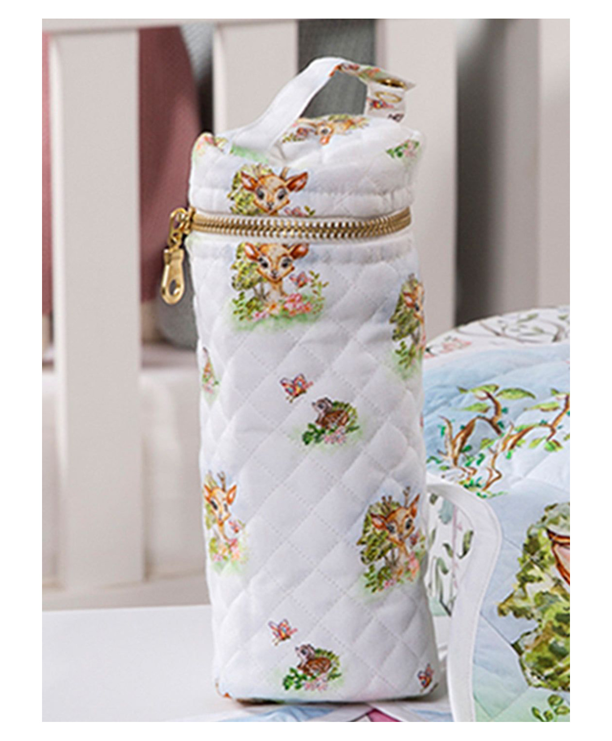 THE BABY TRUNK Feeding Bottle Cover - BAMBI - LARGE- White-image-42