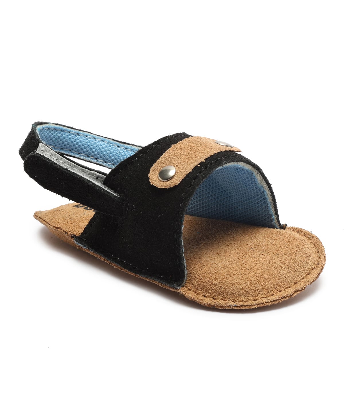 Beanz Abstract Applique Detailed Velcro Closure Sandals - Black-picture-15