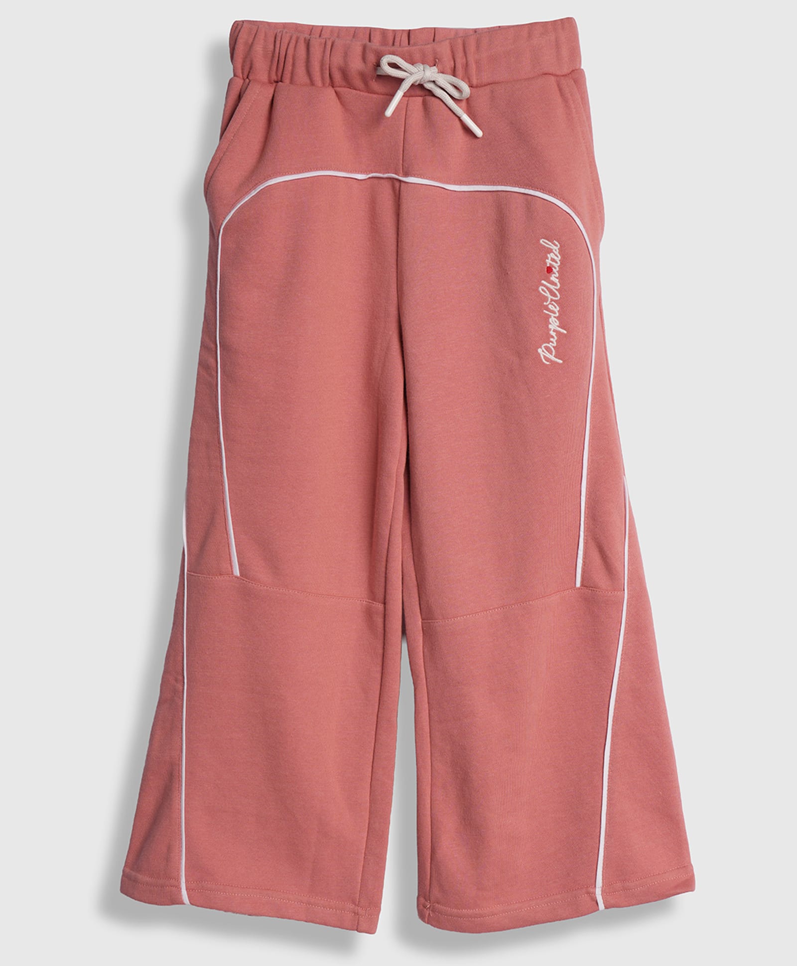 PURPLE UNITED KIDS Terry Woven Brand Name Embroidered Pants - Peach-picture-13