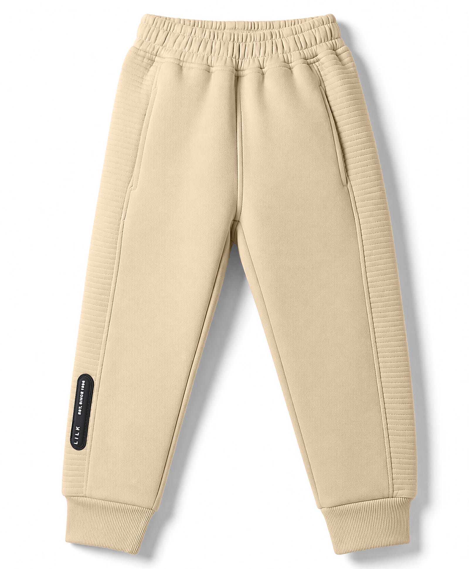 Little Kangaroos Fleece Woven Full Length Lounge Pants - Light Brown-picture-10
