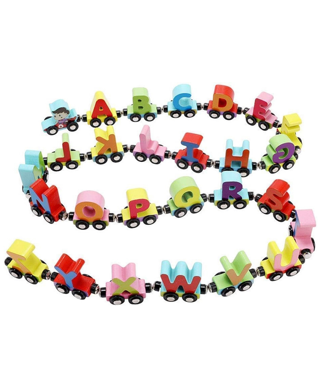 ARCADE TOYS Magnetic Alphabet Colorful Train with Set of 26 Pcs A to Z, Educational Learning Toys - Multicolour-image-47