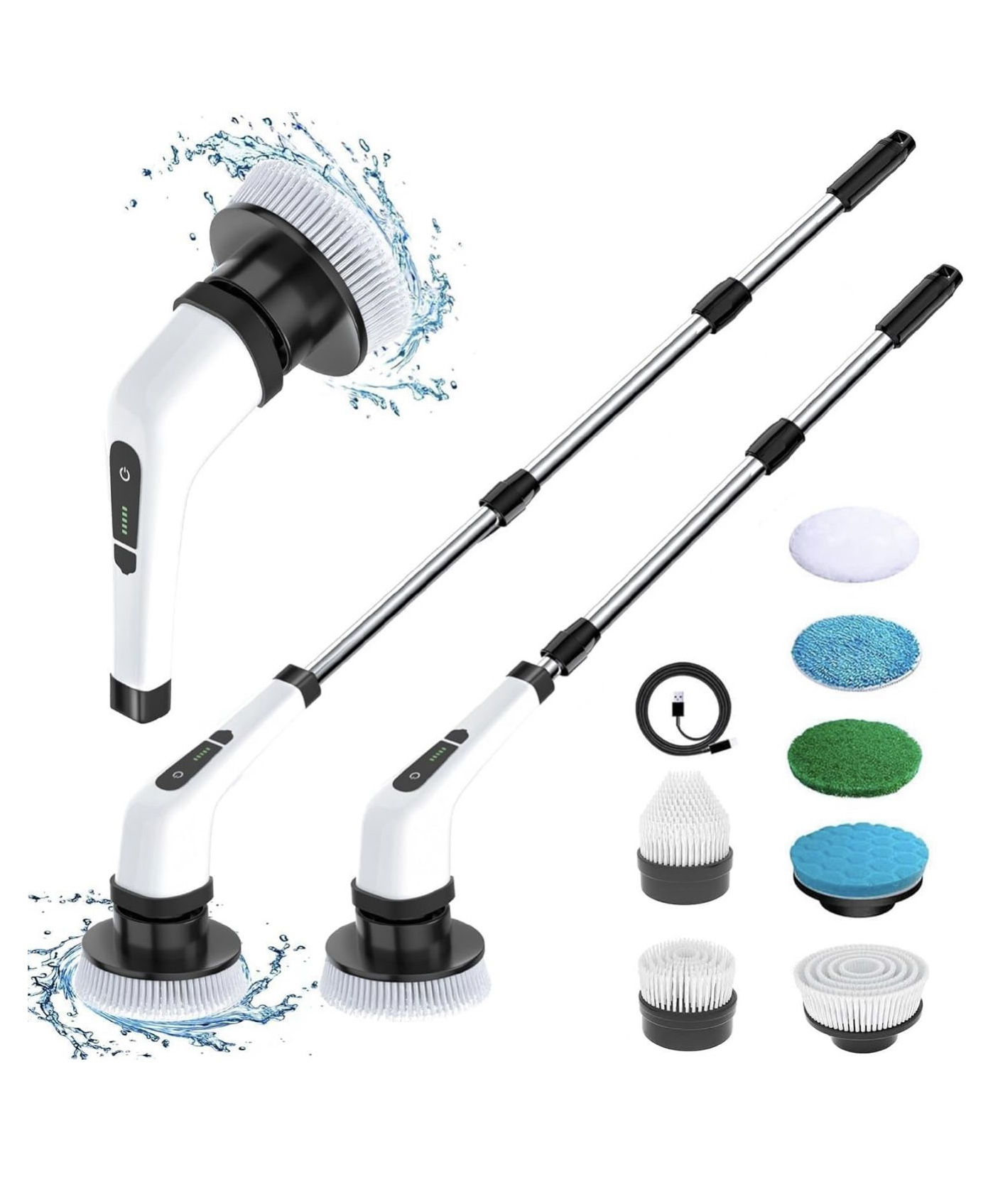 ARCADE TOYS Rechargeable Battery & Extendable Handle | Multi-Surface Bathroom, Tile, Kitchen & Floor Cleaner - Multicolor-picture-12