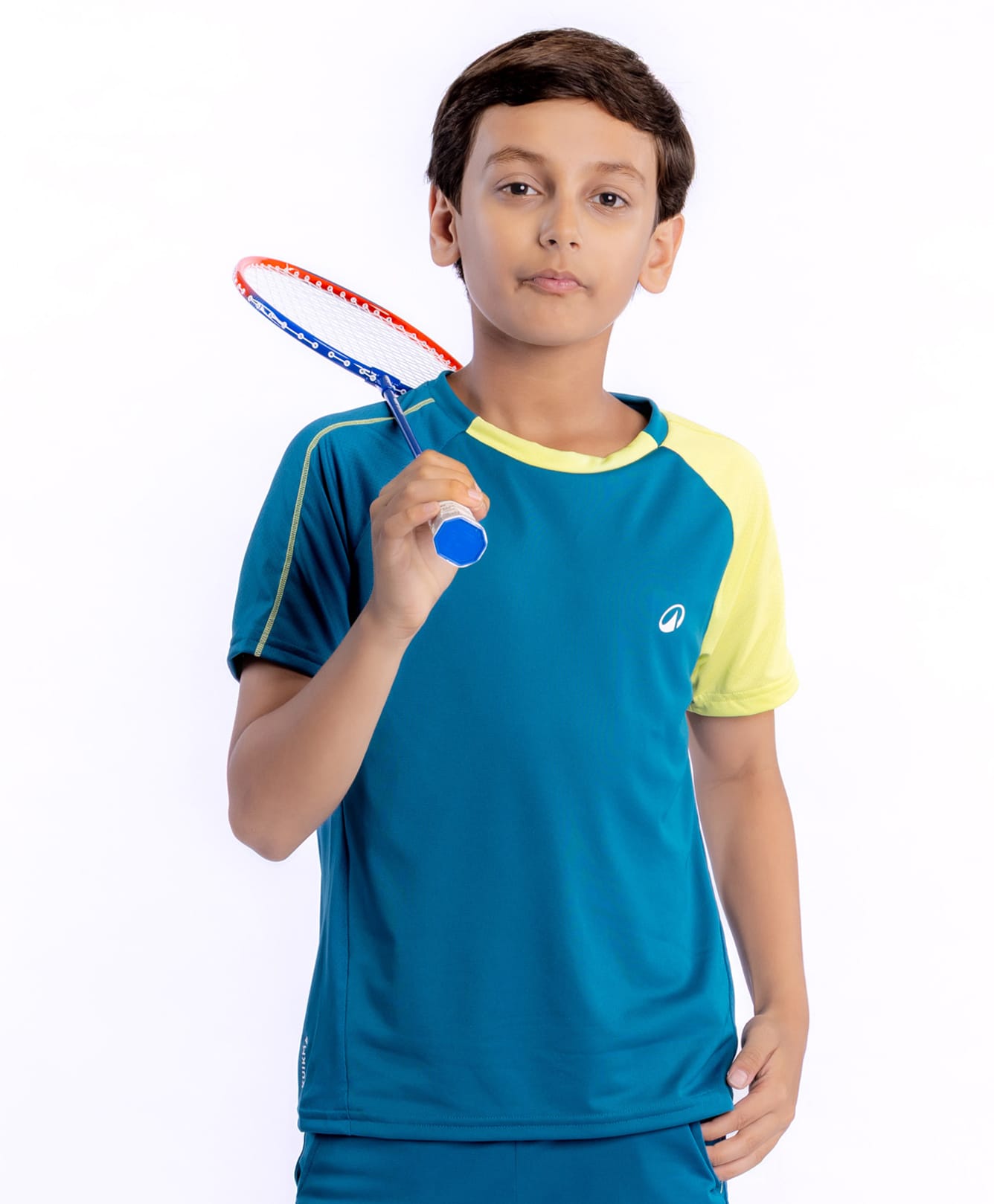 DECATHLON Knit Half Sleeves Colour Blocked Tee - Blue-picture-10