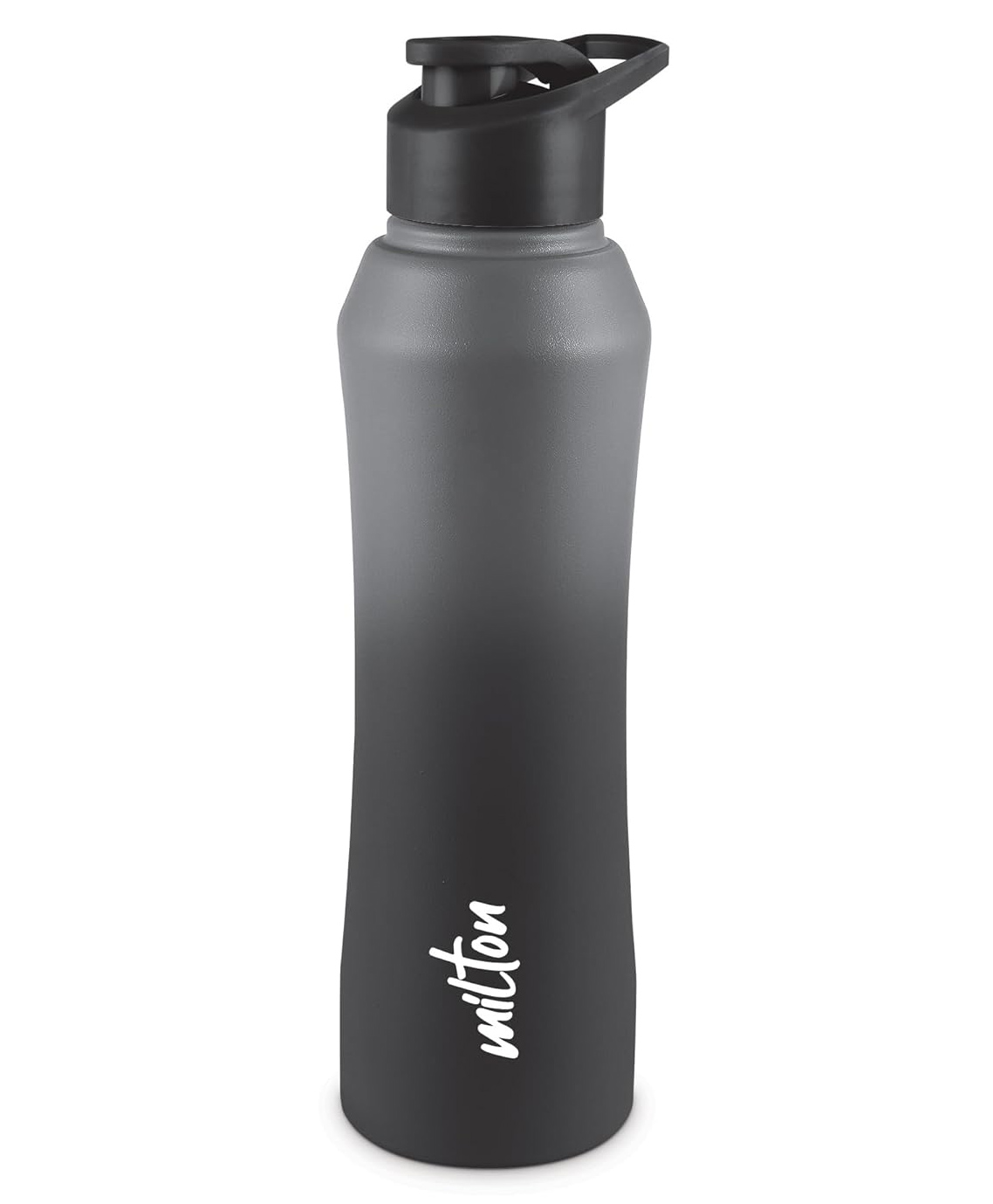 MILTON Comet 1000 ISI Certified Stainless Steel Water Bottle I Leak Proof I Rust proof I Single Walled I Ideal for Office, School, Home, Gym, 1000 ml,Black & Grey-image-5
