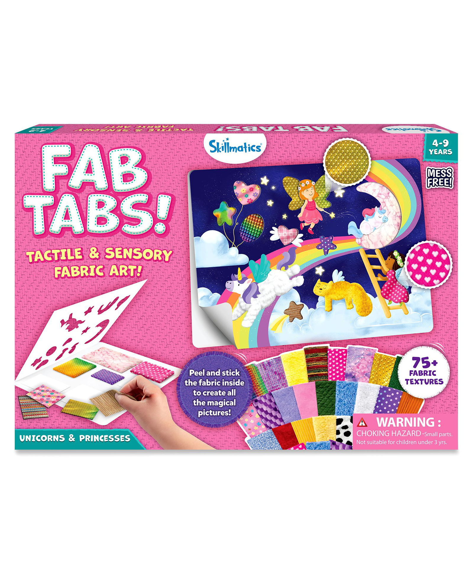 Skillmatics Fab Tabs Sensory & Tactile Fabric Art & Craft Kit for Kids, Peel & Stick Sticker Activity, Mess-Free Sensory Play, Creative Gift for Boys & Girls Ages 4, 5, 6, 7, 8, 9-picture-17
