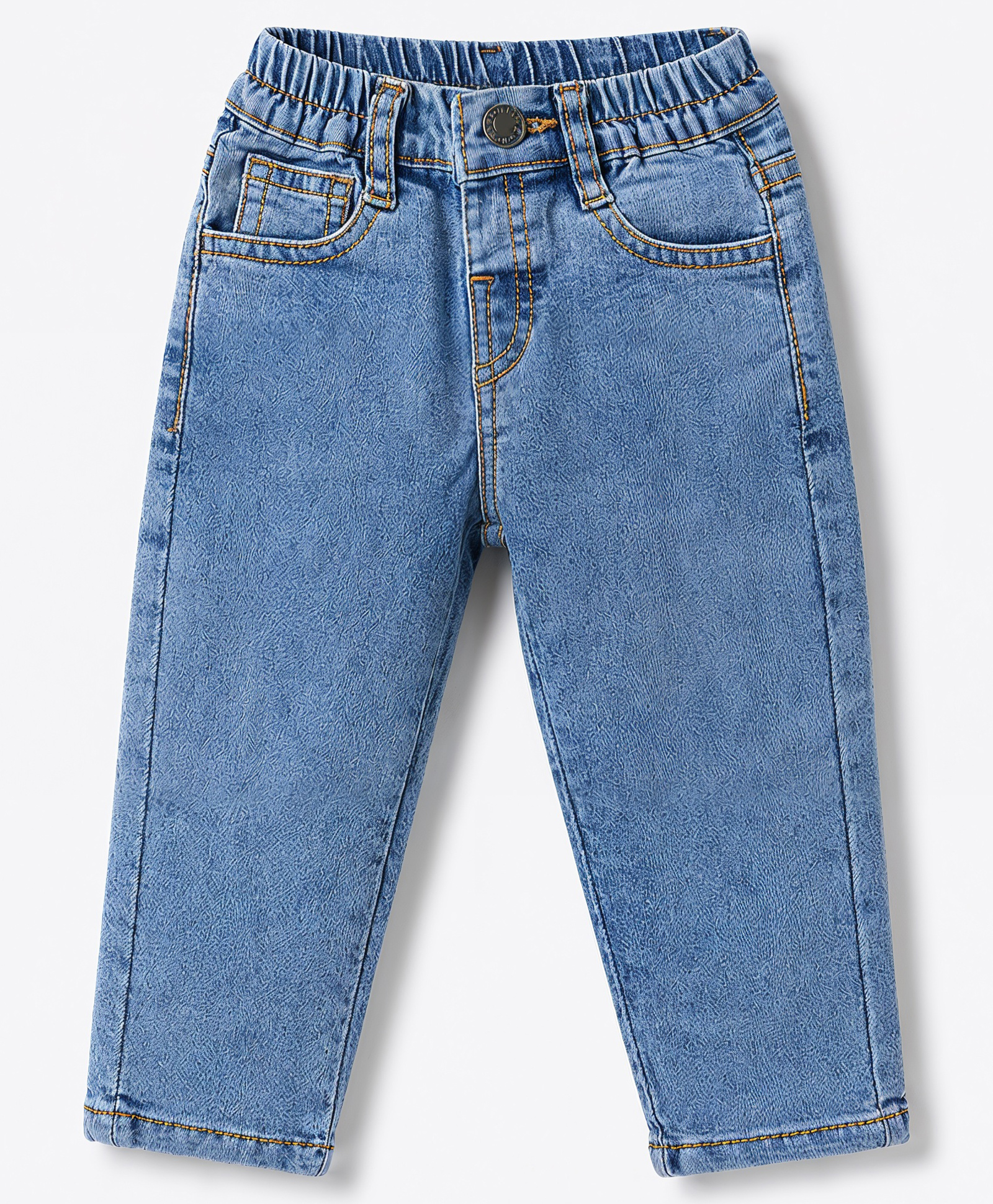 Babyoye Denim Full Length Washed Jeans - Blue-picture-23