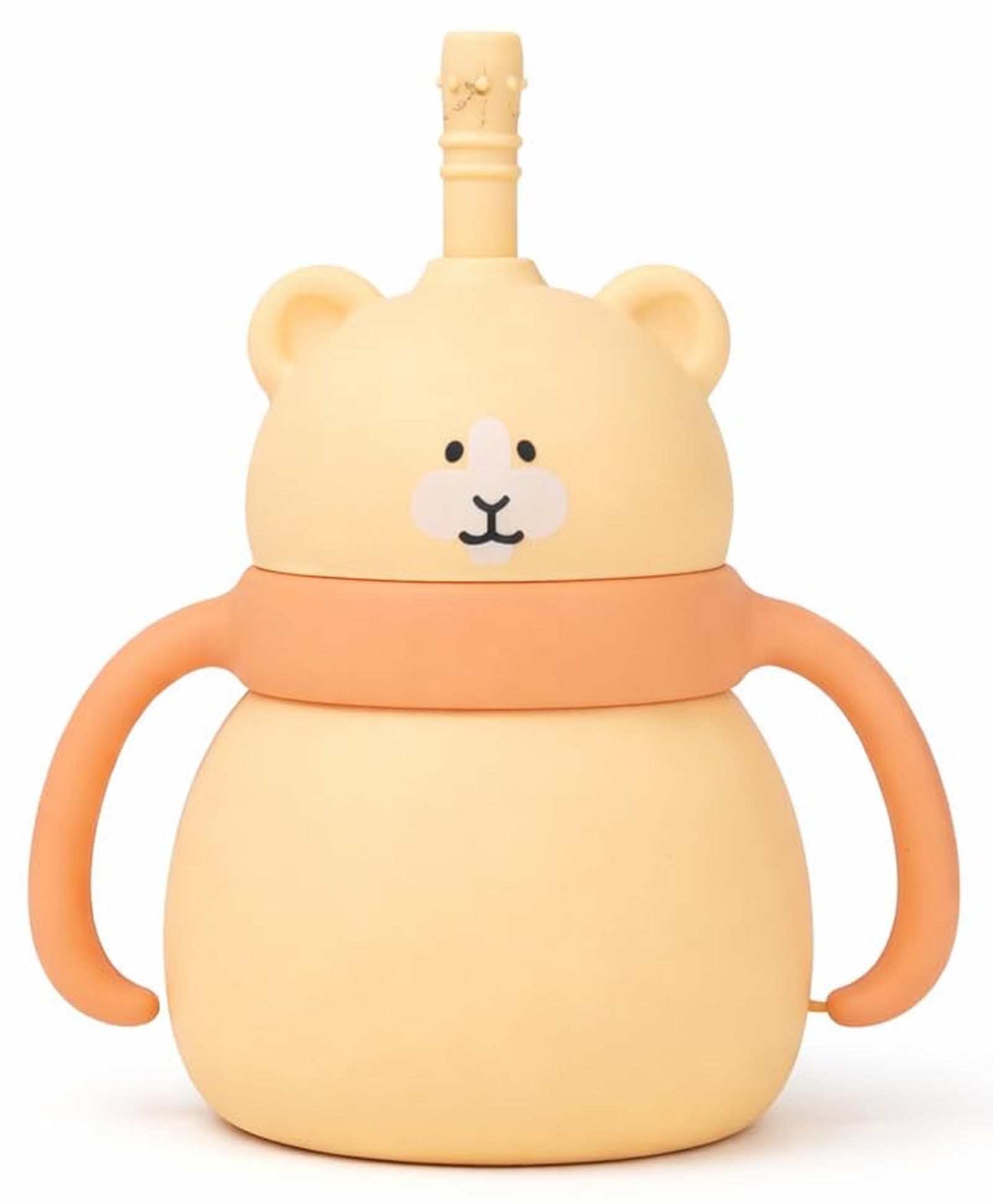 Teri Beri Silicone Straw Sipper Cup 200ml , Leak-Proof Toddler Training Cup , BPA Free , Easy Grip Handles , Spill Resistant Kids Drinking Cup (Yellow)-image-26