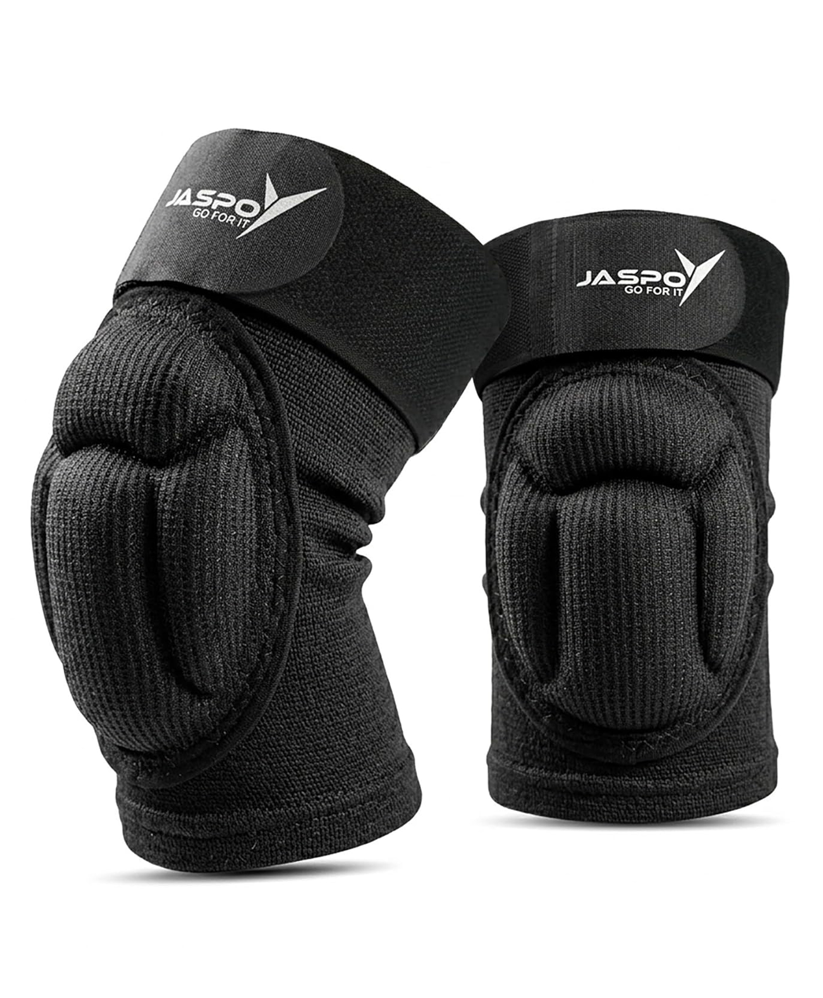 jaspo Roll Safe Knee Guards for Kids & Adults| Protective Knee Support for Skating, Cycling, Volleyball, Gym, Fitness & Sports| Shock Absorbent Foam Padding| 30-40cm Comfortable Fit (Medium, Knee)-picture-16