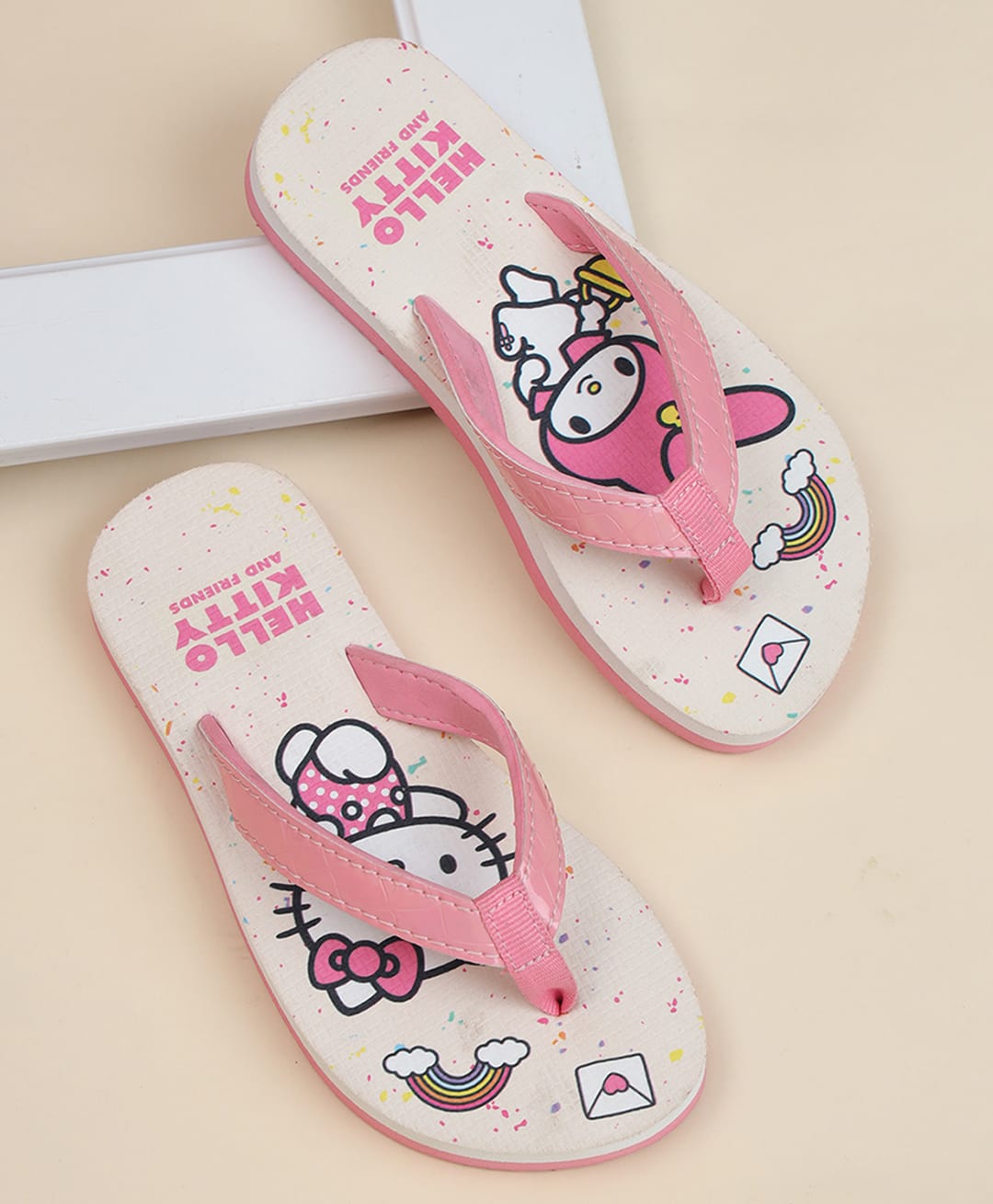 Kidsville Sanrio Friends Featuring Hello Kitty & MyMelody Printed Flip Flops - Pink-picture-26