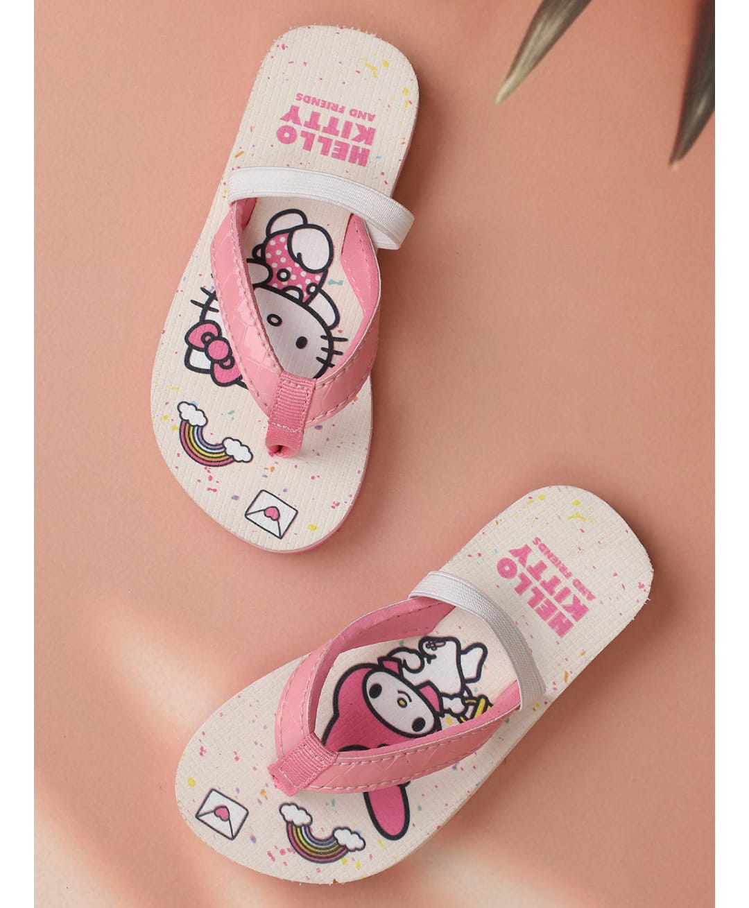 Kidsville Sanrio Friends Featuring Hello Kitty & Mymelody Printed Flip Flops - Pink-image-29