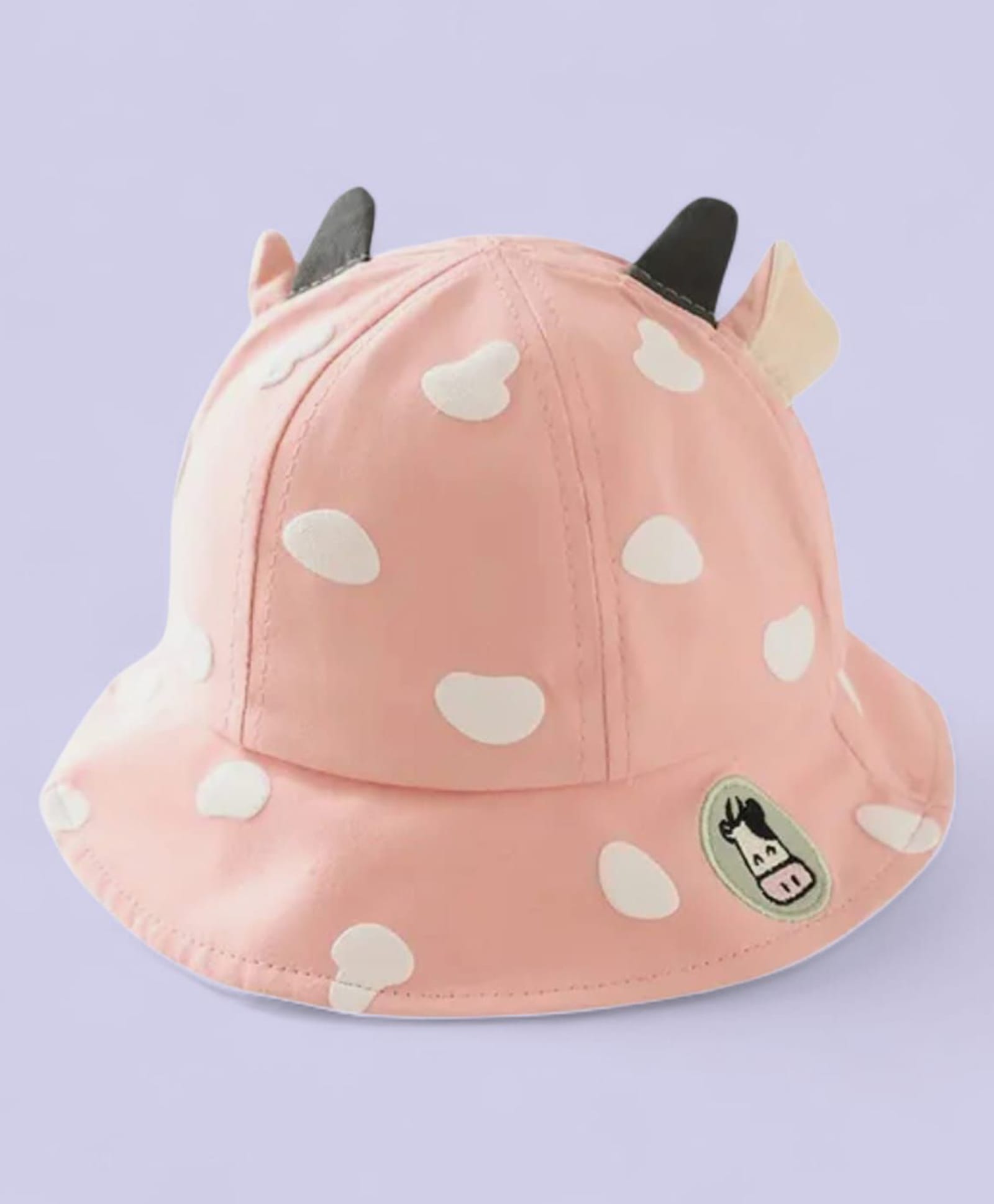 Trubliz Cotton Woven Animal Printed Bucket Hat - Peach - Circumference 45-52 Cms-image-36