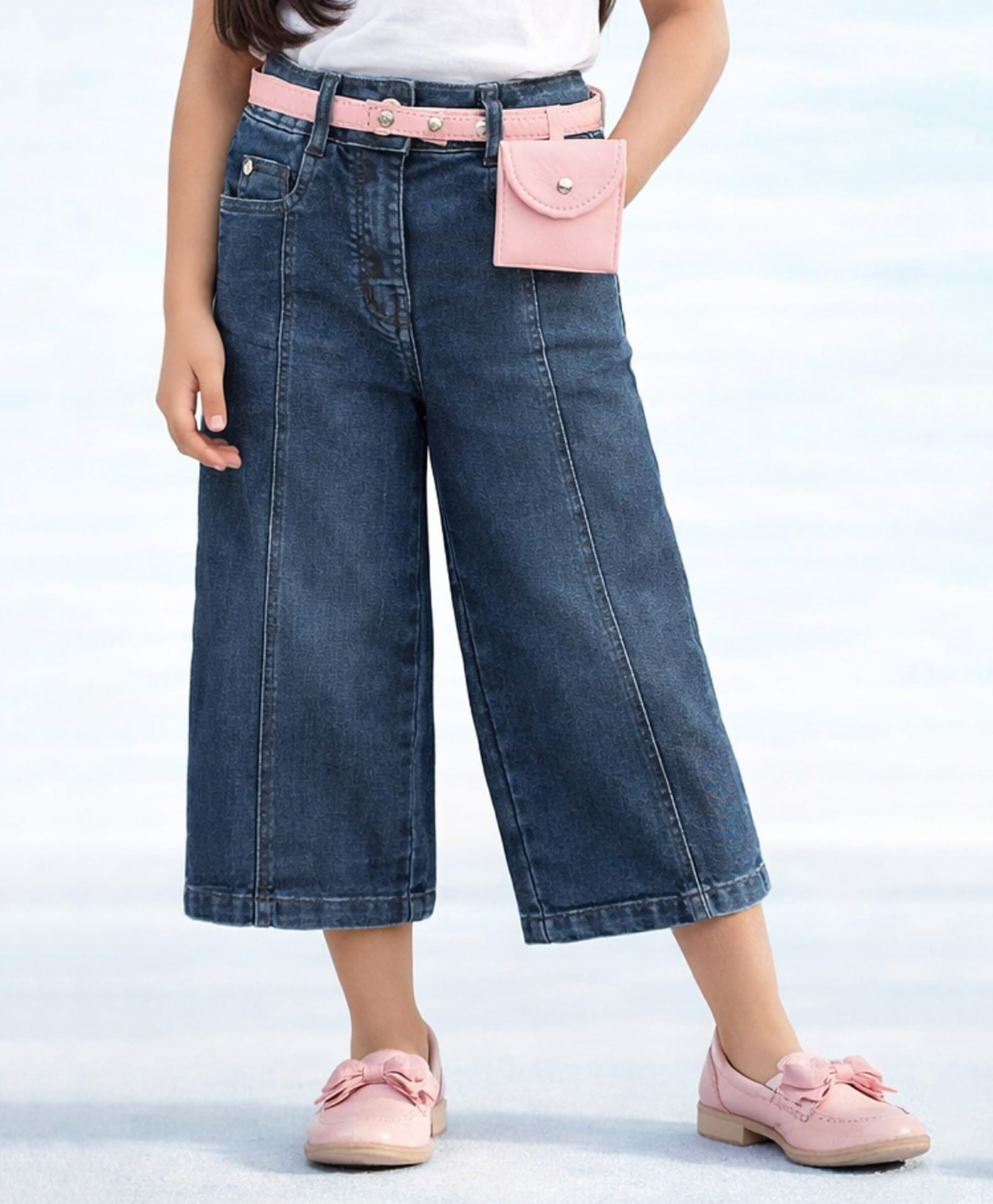 Tiny Girl Denim Woven Washed Jeans - Dark Blue-picture-20