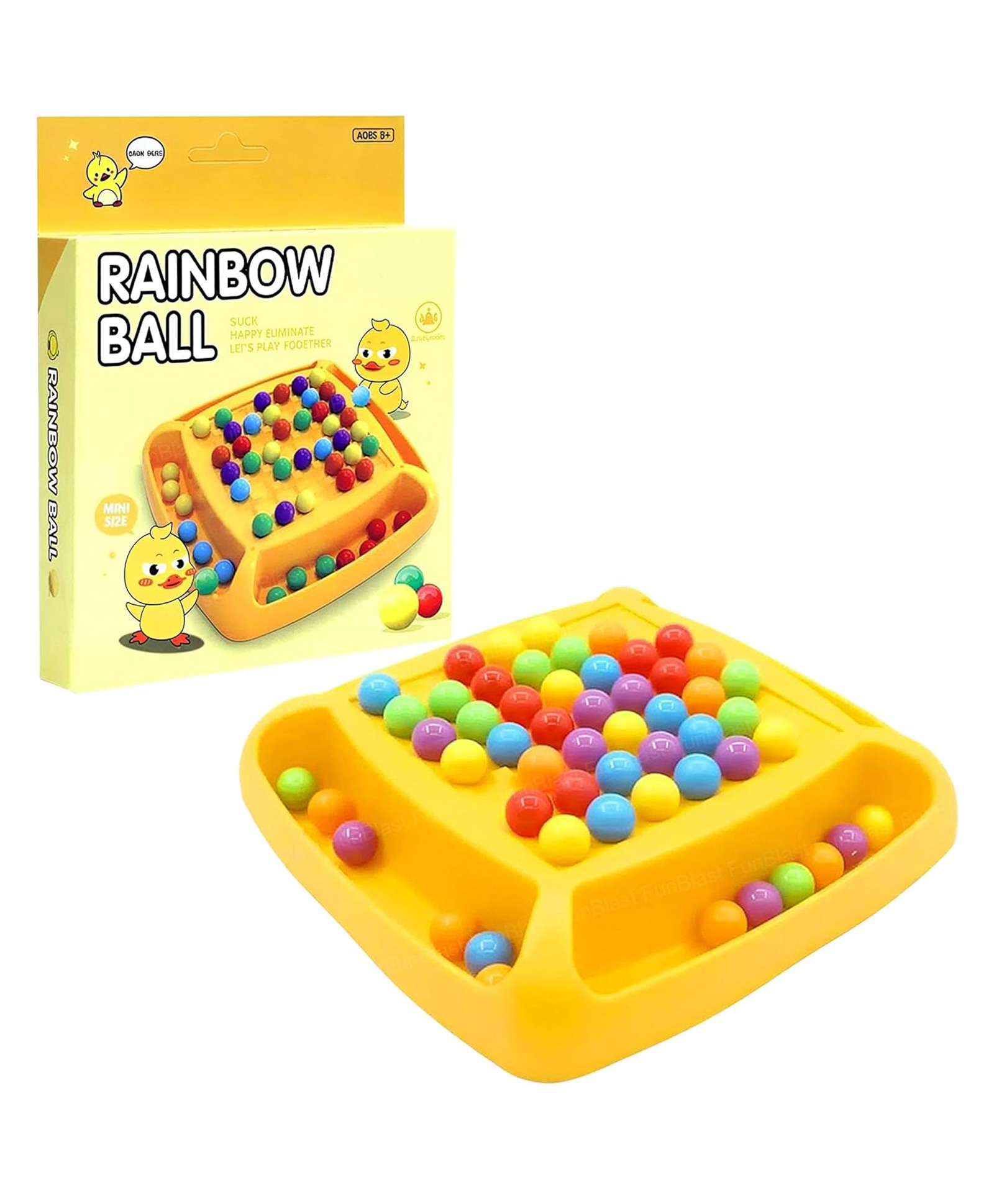 FunBlast Rainbow Ball Chess Game with 48 Pcs colorful small balls for Kids Yellow-picture-20