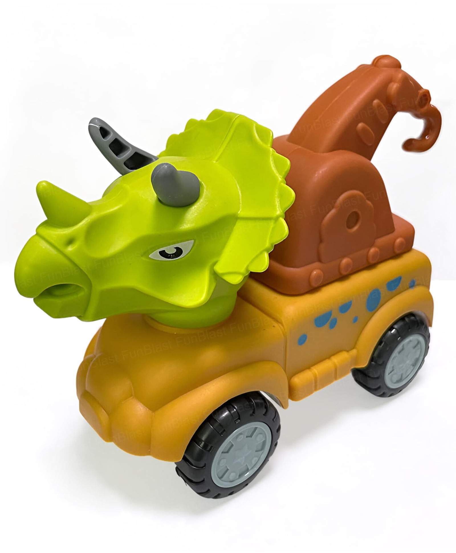 FunBlast Pull Back Dinosaur Construction Truck Toy for Kids Pack of 1 (Yellow)-picture-15
