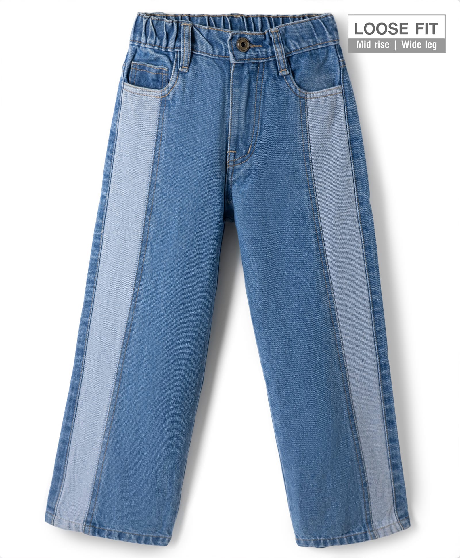 Pine Kids Denim Woven Full Length Solid Jeans - Blue-picture-11