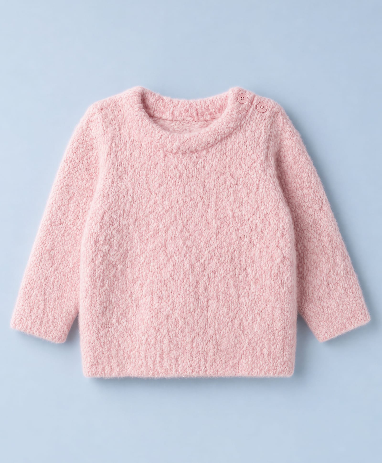 Babyhug Knit Full Sleeves Pullovers Sweaters With Texture - Pink-image-21