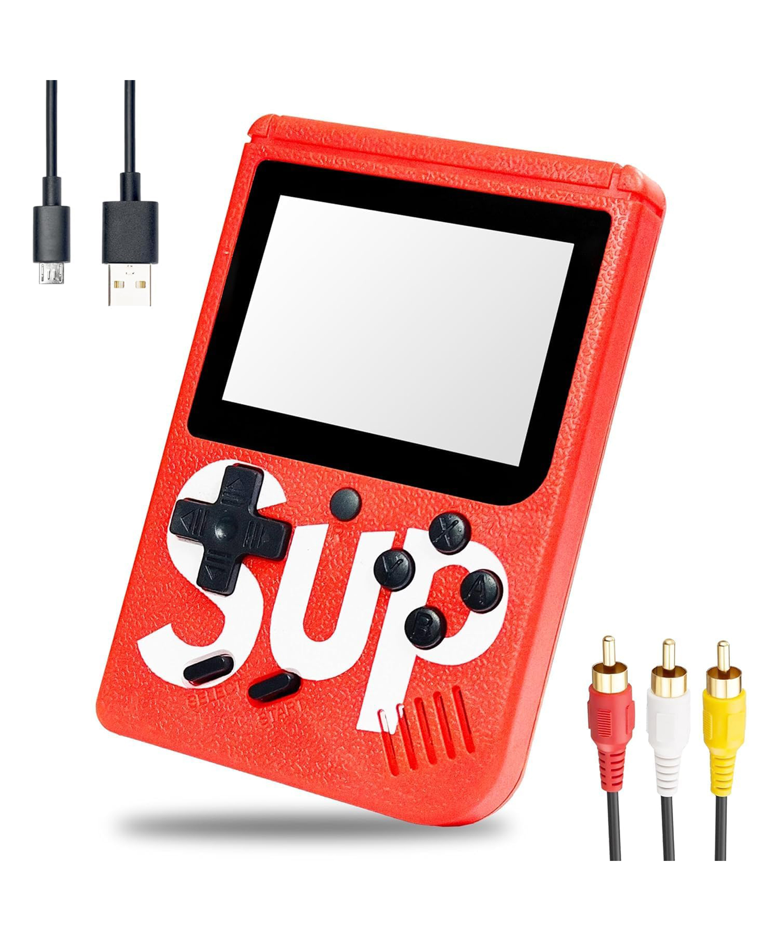 New Pinch 400 in 1 Retro Game Box Console Handheld Classical Video Game Colorful LCD Screen with TV Output USB Rechargeable Portable Gaming Console (Assorted colour and Print)-image-29