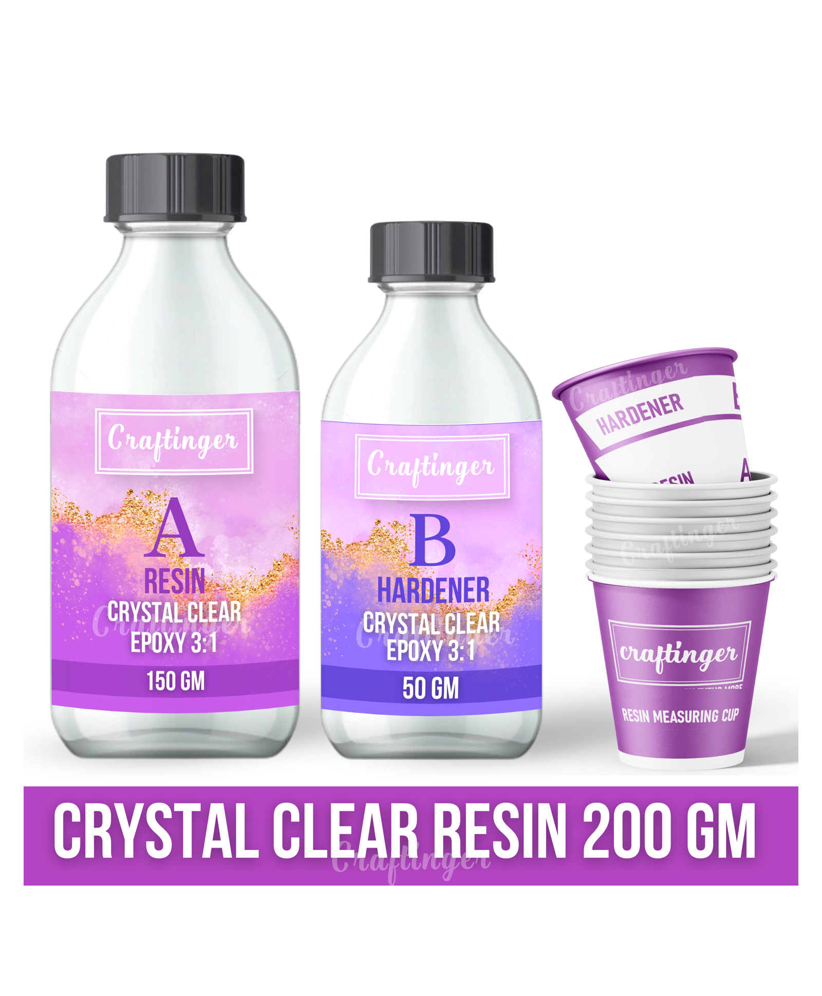 Craftinger Crystal Clear All In One 200gm Epoxy Resin-image-11