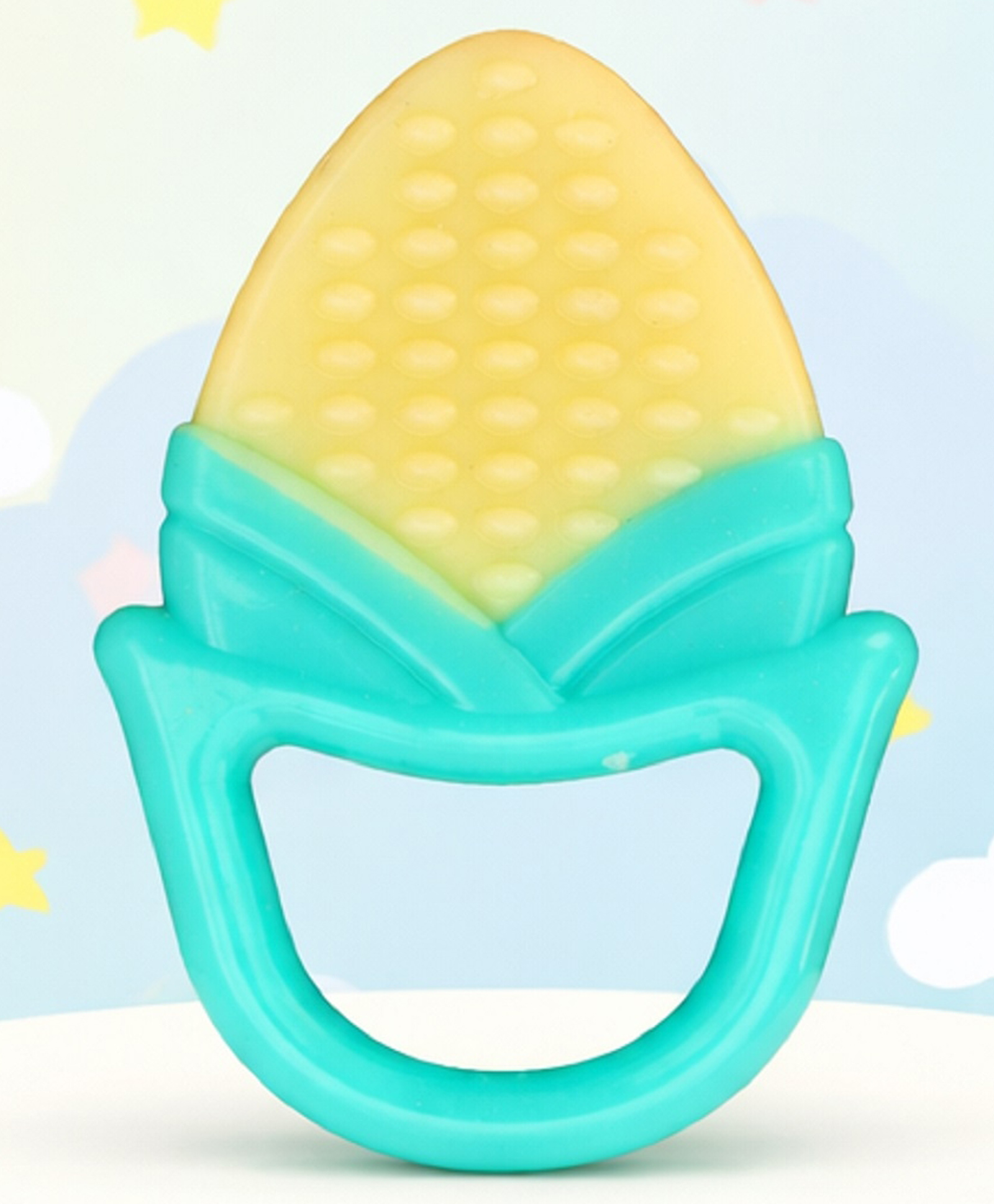 The Cheeky Kidzz Baby Soft Silicone Corn Shape Teething Teether Soothing Gum Relief Teether BPA Free (0 To 24 Months)-image-48