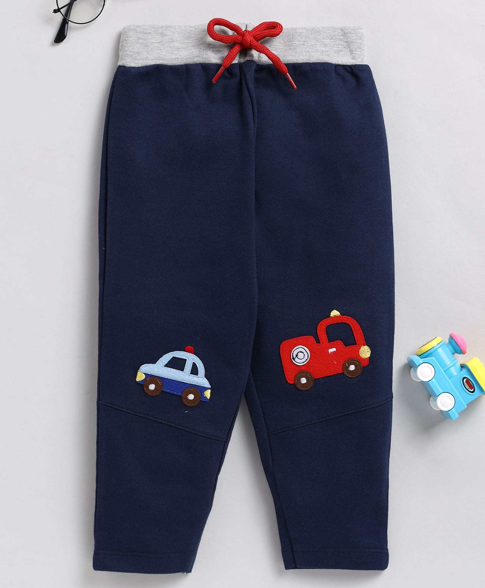 Wonderchild Vehicles Patch Detailed Pajamas - Navy Blue-image-44