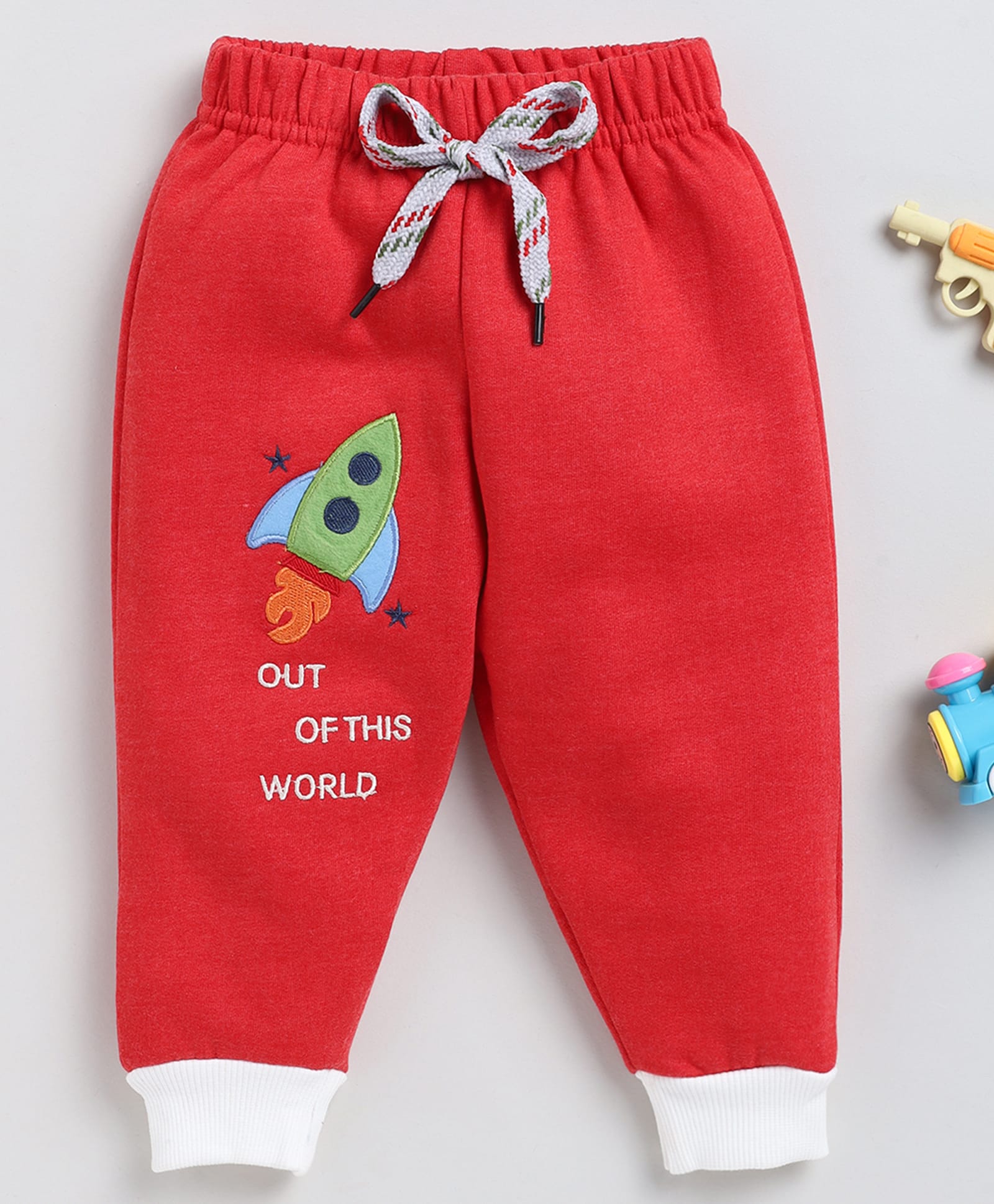 Wonderchild Space Theme Patch Detailed Pajamas - Red-image-6
