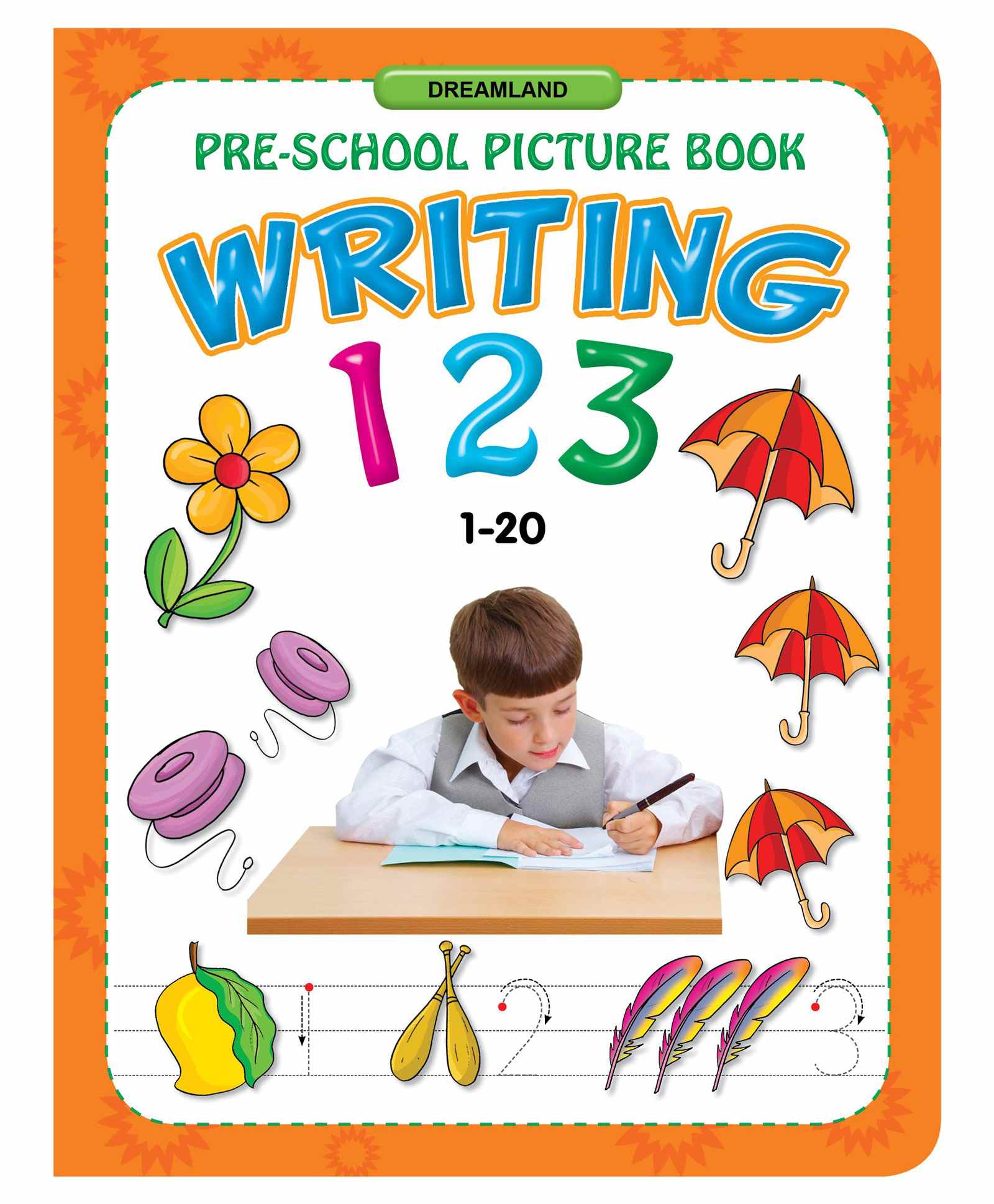 dreamland publications Dreamland Writing Number Book 1-20 for Children - Write and Practice (Pre-School Picture Books)-picture-20