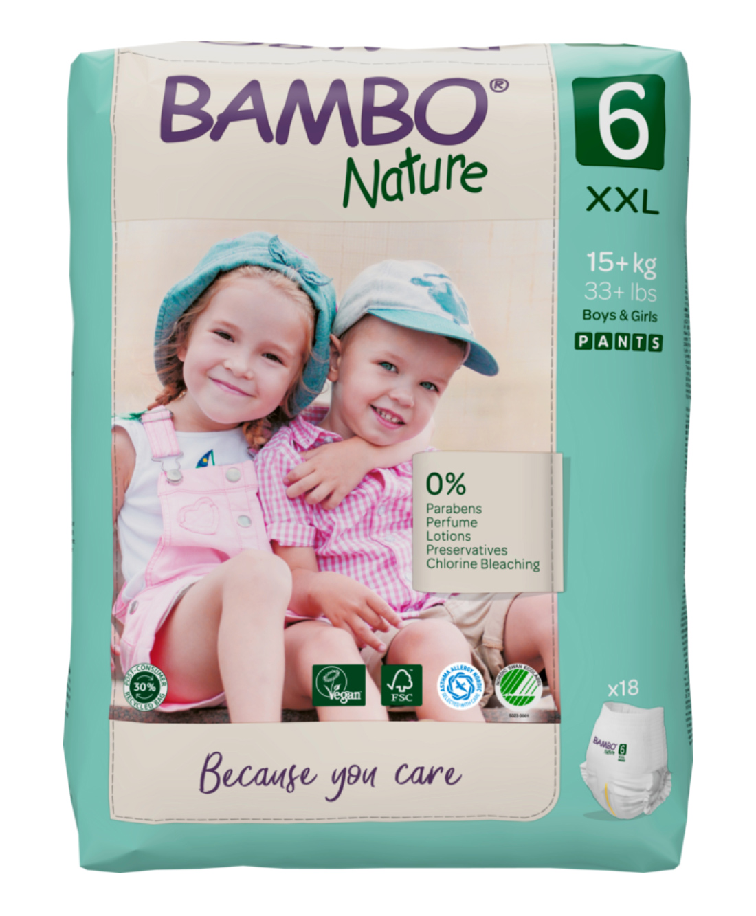 Bambo Nature Pant Diapers with Wetness Indicator XX Large Size - 18 Pieces-image-29