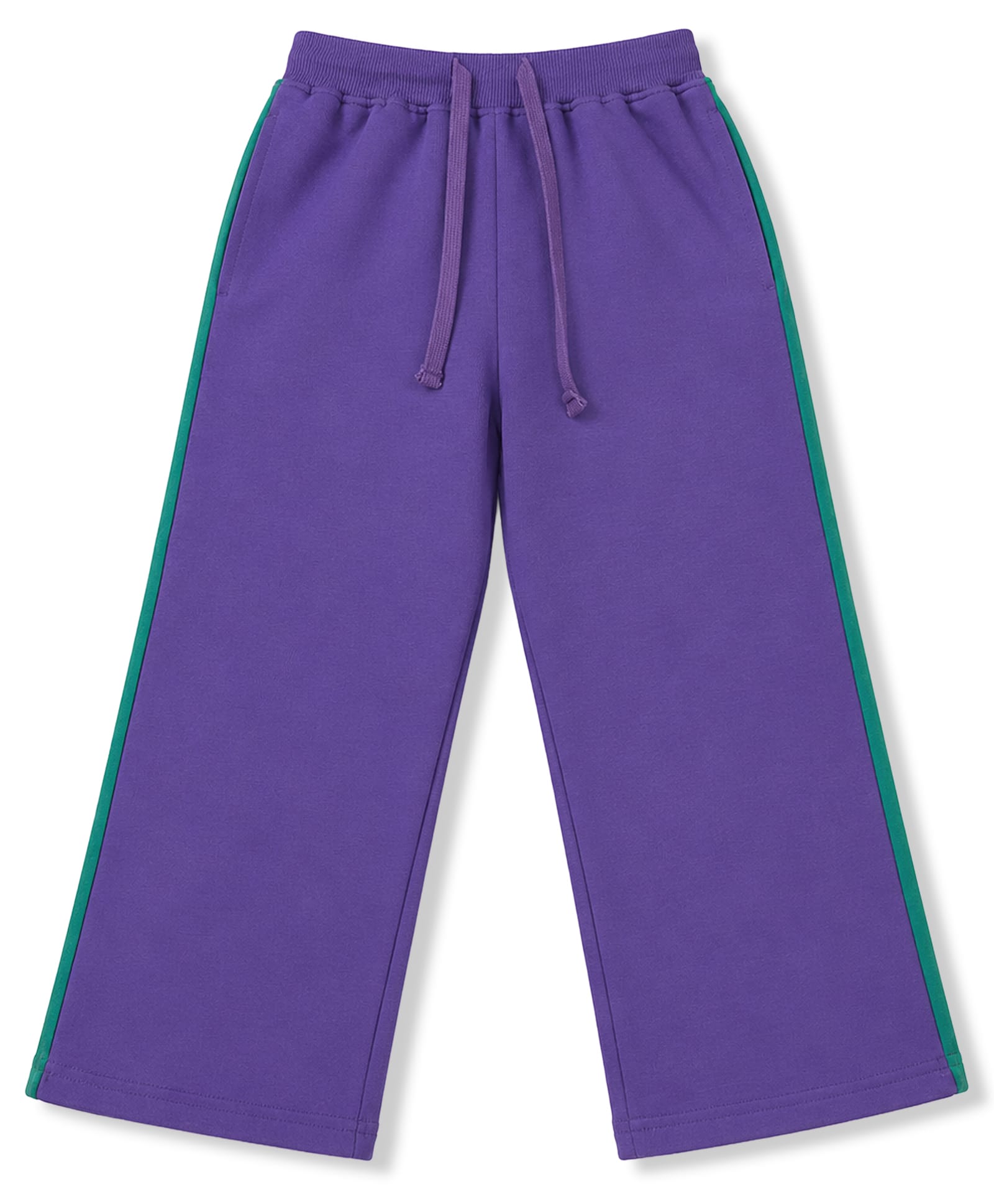 Pine Kids Knit Full Length Track Pant Solid Colour- Purple-picture-18