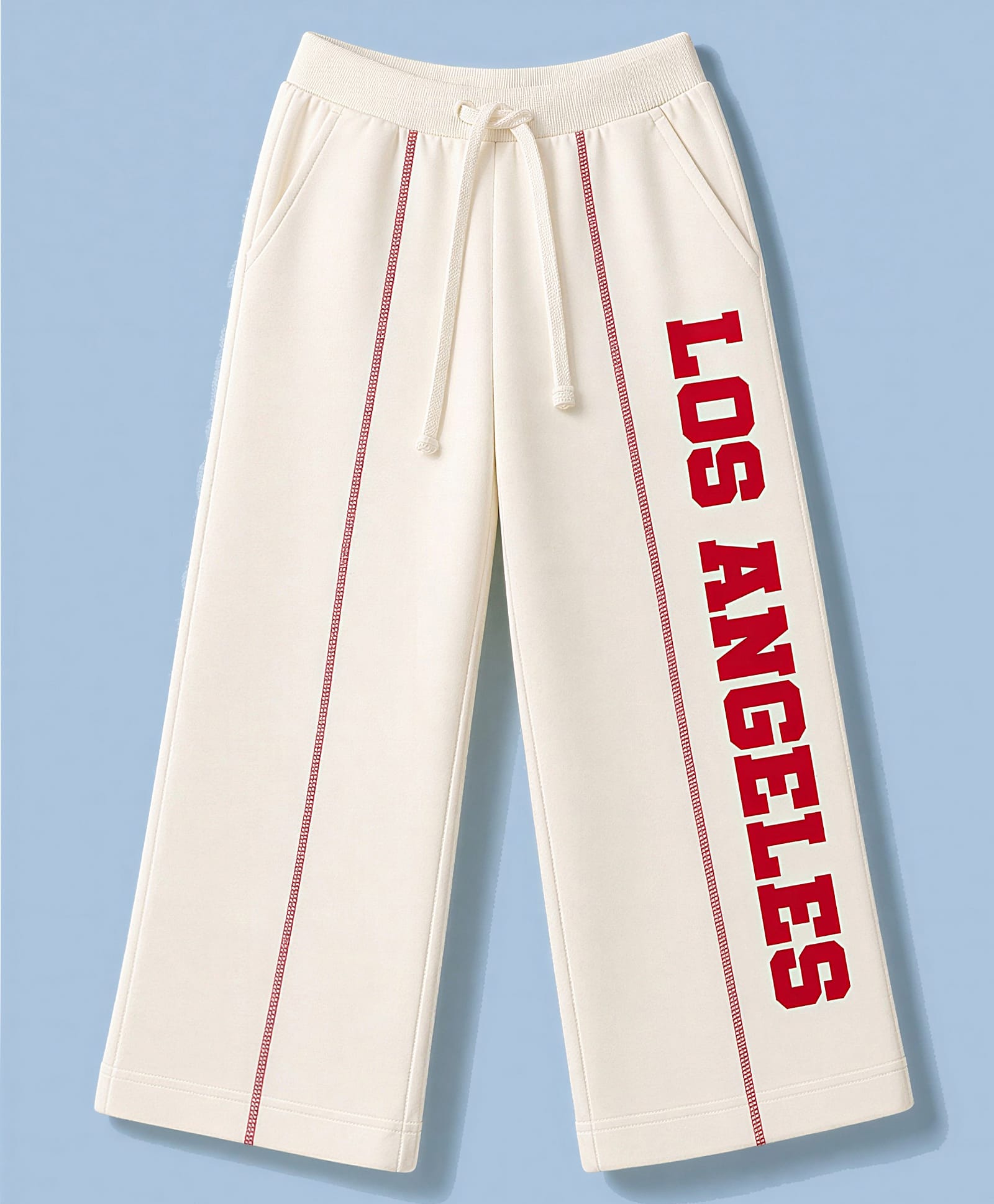 Pine Kids Knit Full Length Text Printed Lounge Pant - OffWhite-picture-15