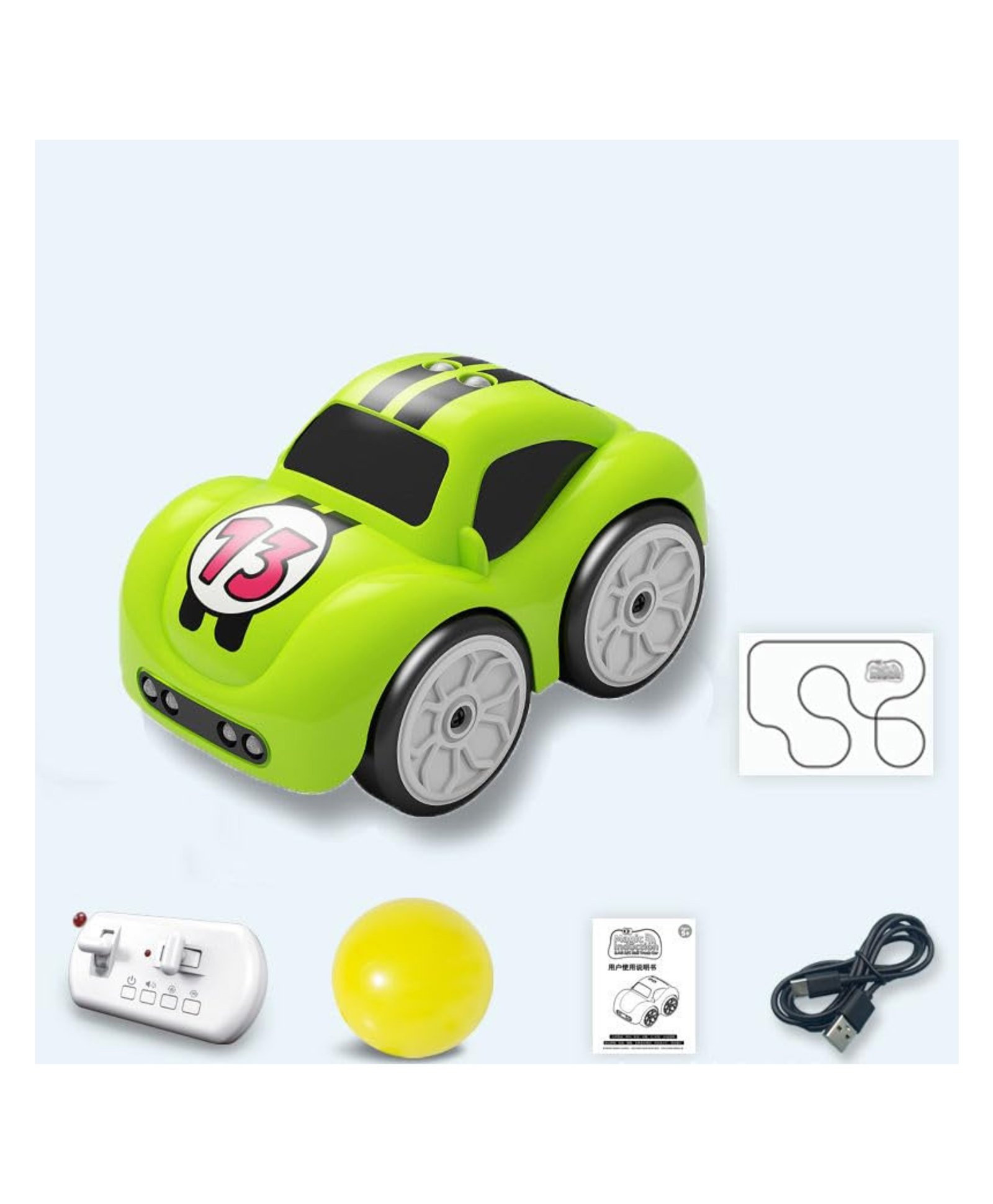 Yamama Smart Sensor Cartoon RC Car for Kids, 5-in-1 Intelligent Toy Car, Rechargeable Educational Toy for Kids Age 3+ Any 1 (Color May Vary)-picture-30
