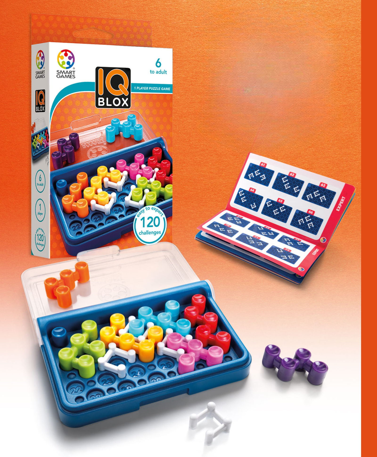 YAMAMA Brain Teaser Puzzle Game with 120 Challenges | Cognitive Skill Building Travel Game | Portable Case Mind Game for Kids & Adults | Educational Brain Training Toy for Kids - Multicolor-image-45