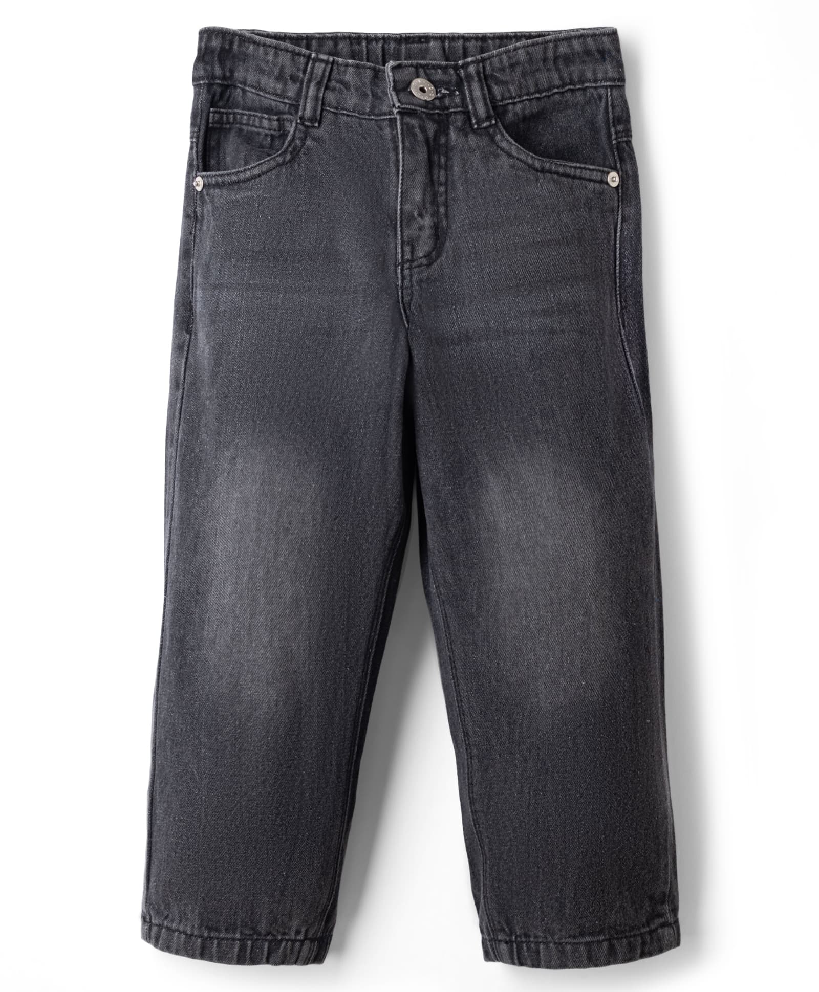 Olio Kids Woven Full Length Denim Jeans - Black-picture-20