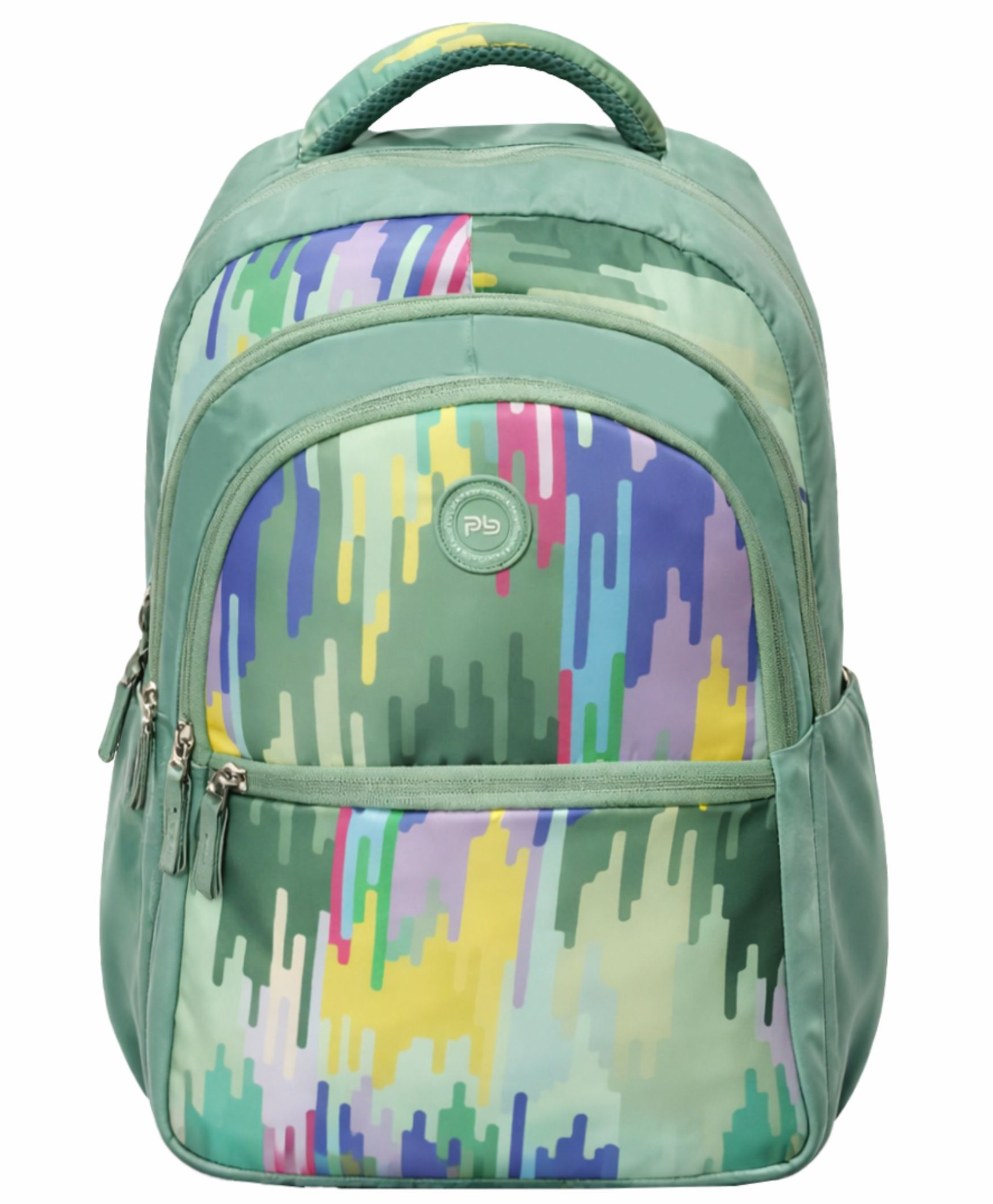 Pearlbags 17 Inches Polyester Water Resistant Printed Casual Backpack With 3 Compartment And Laptop Sleeve For Boys,Girls,Men And Women Pista-image-2