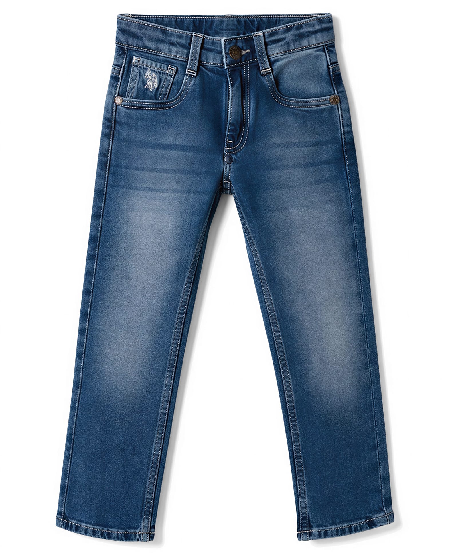 US Polo Assn Cotton Knit Full Length Jeans - Blue-picture-44