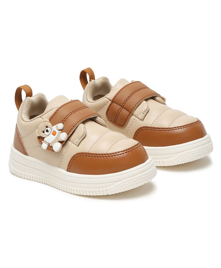 ONYC Velcro Closure Cozy Comfortable & LightWeight Lace Free Sneakers - Brown-picture-25
