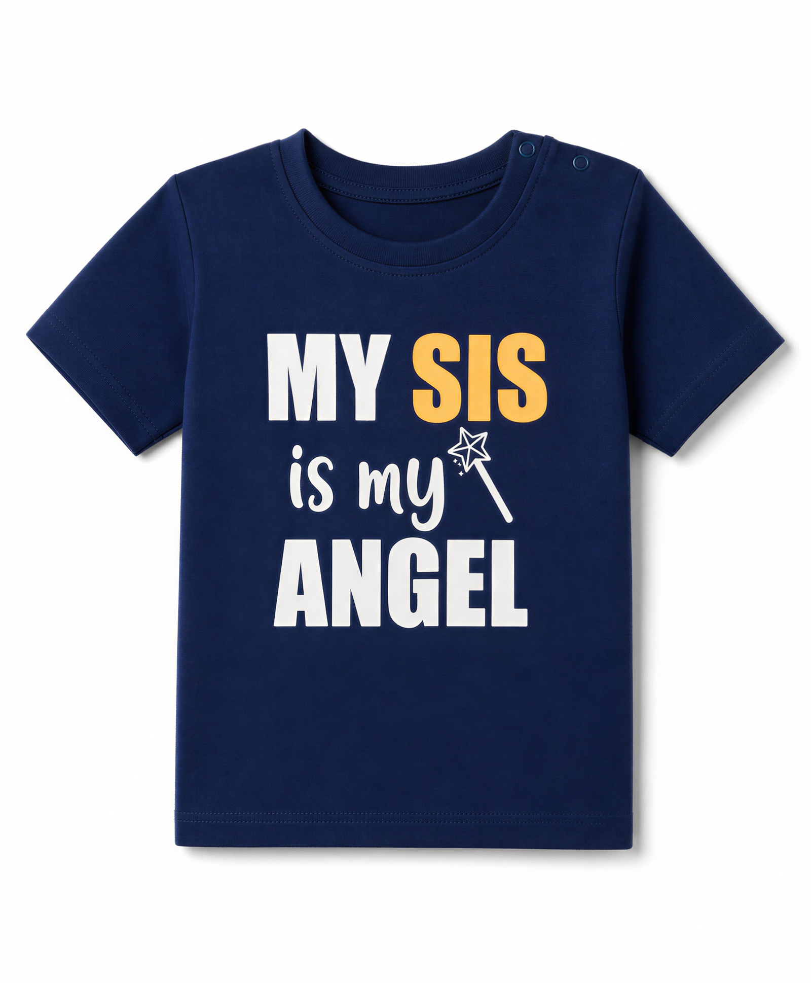 Doodle Poodle Cotton Single Jersey Knit Half Sleeves T-Shirt with Text Print - Navy Blue-picture-27