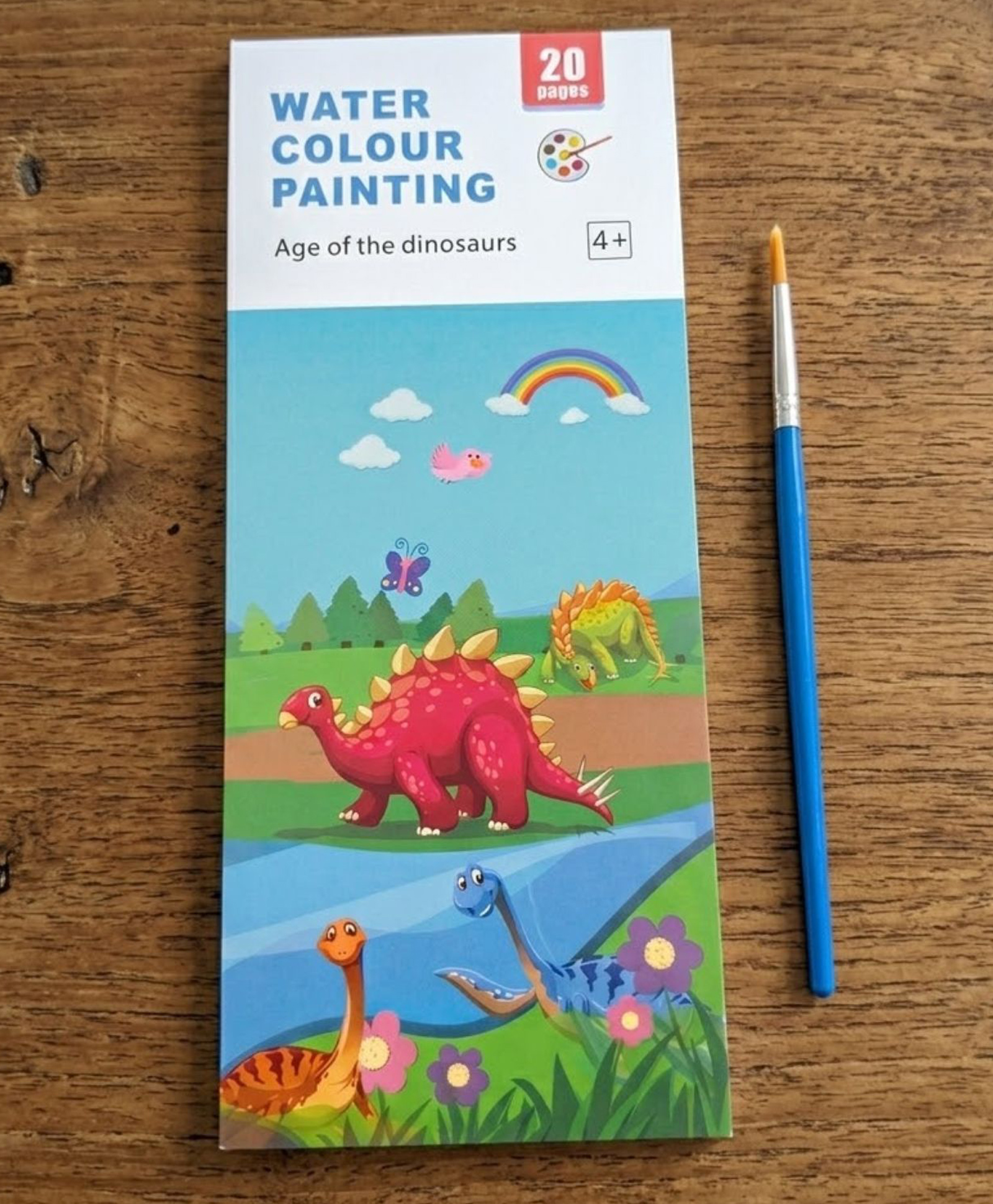 Kids Mandi Watercolor Painting Book for Kids Pocket Size 20 Pages Paint with Water Activity Book with Brush | Fun DIY Coloring & Art Kit for Beginners | Creative Learning Toy (Set of 1)-image-46