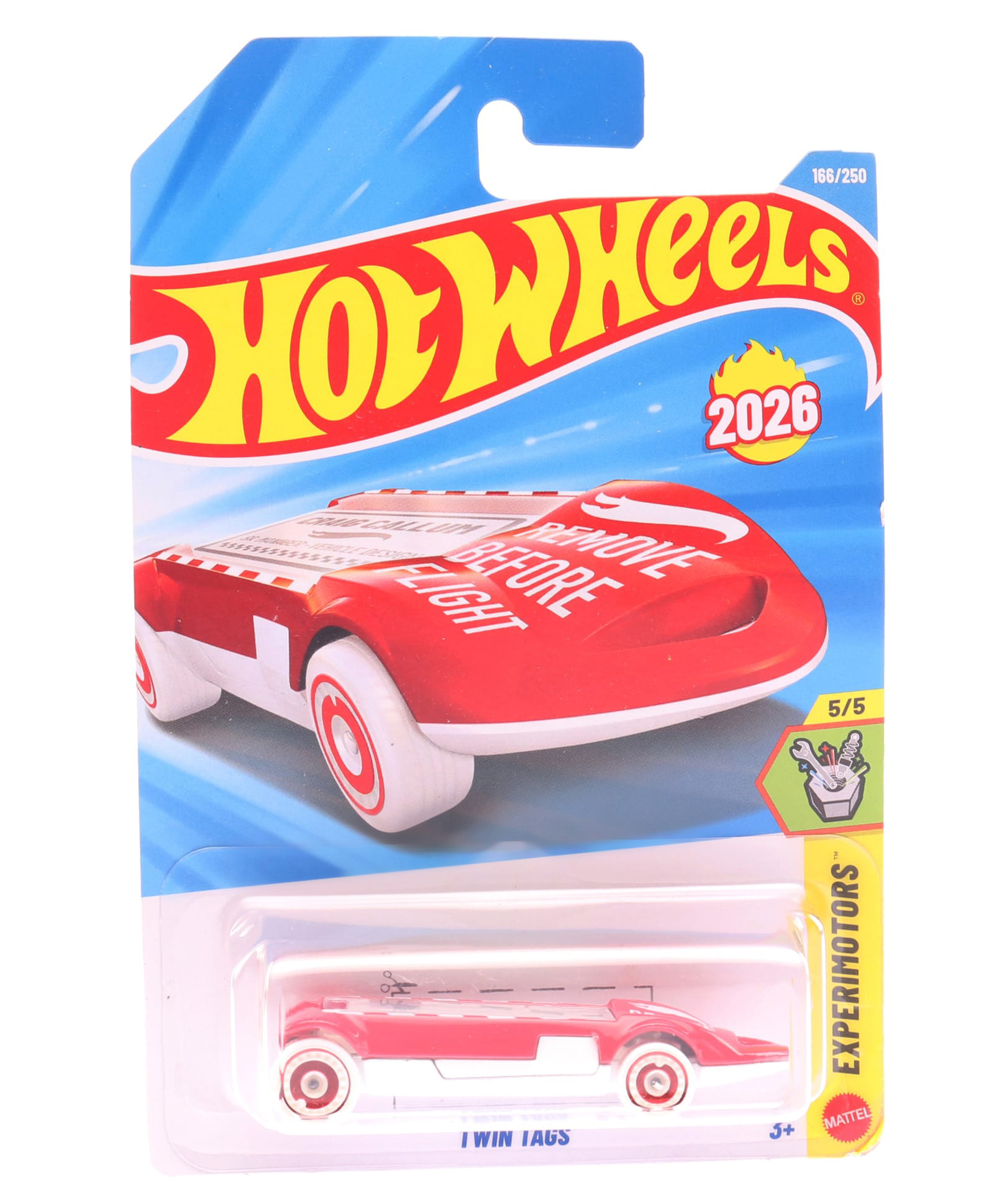 Hot Wheels Die Cast Free Wheel 166/250 Twin Tags - Pink-picture-21