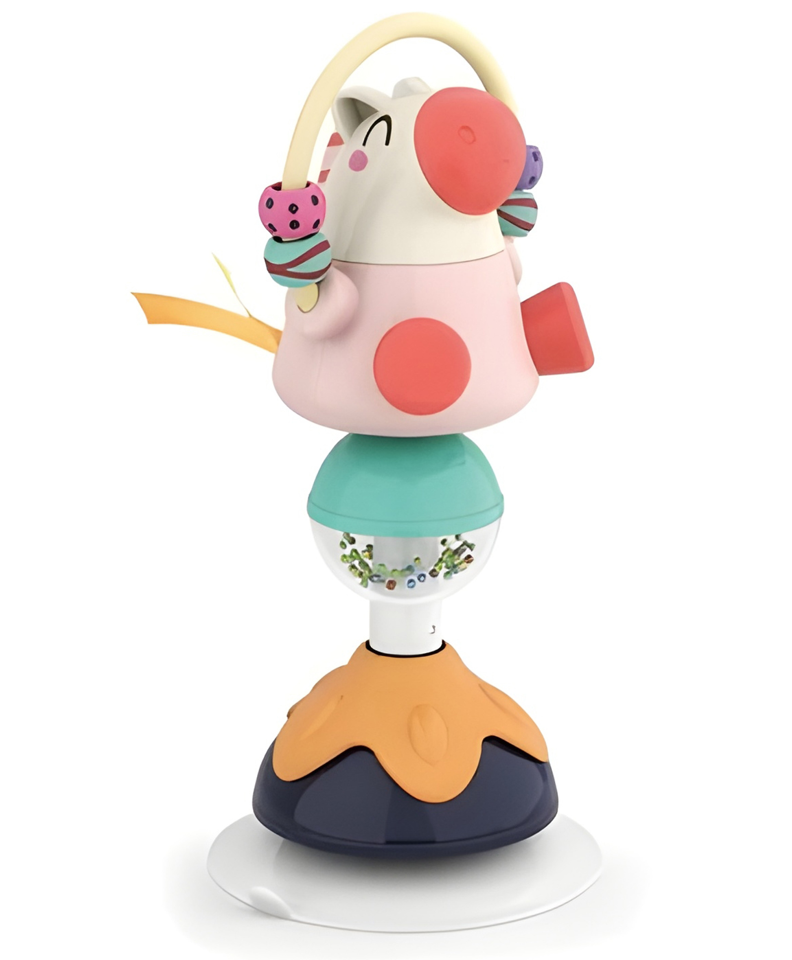 YAMAMA Funny Horse High Chair Rattle Toys with Suction Cups for Baby Toys, Early Educational Developmental Baby Tray Rattles Toy, Baby Sensory High Chair Toy - Color And Design May Vary-image-35