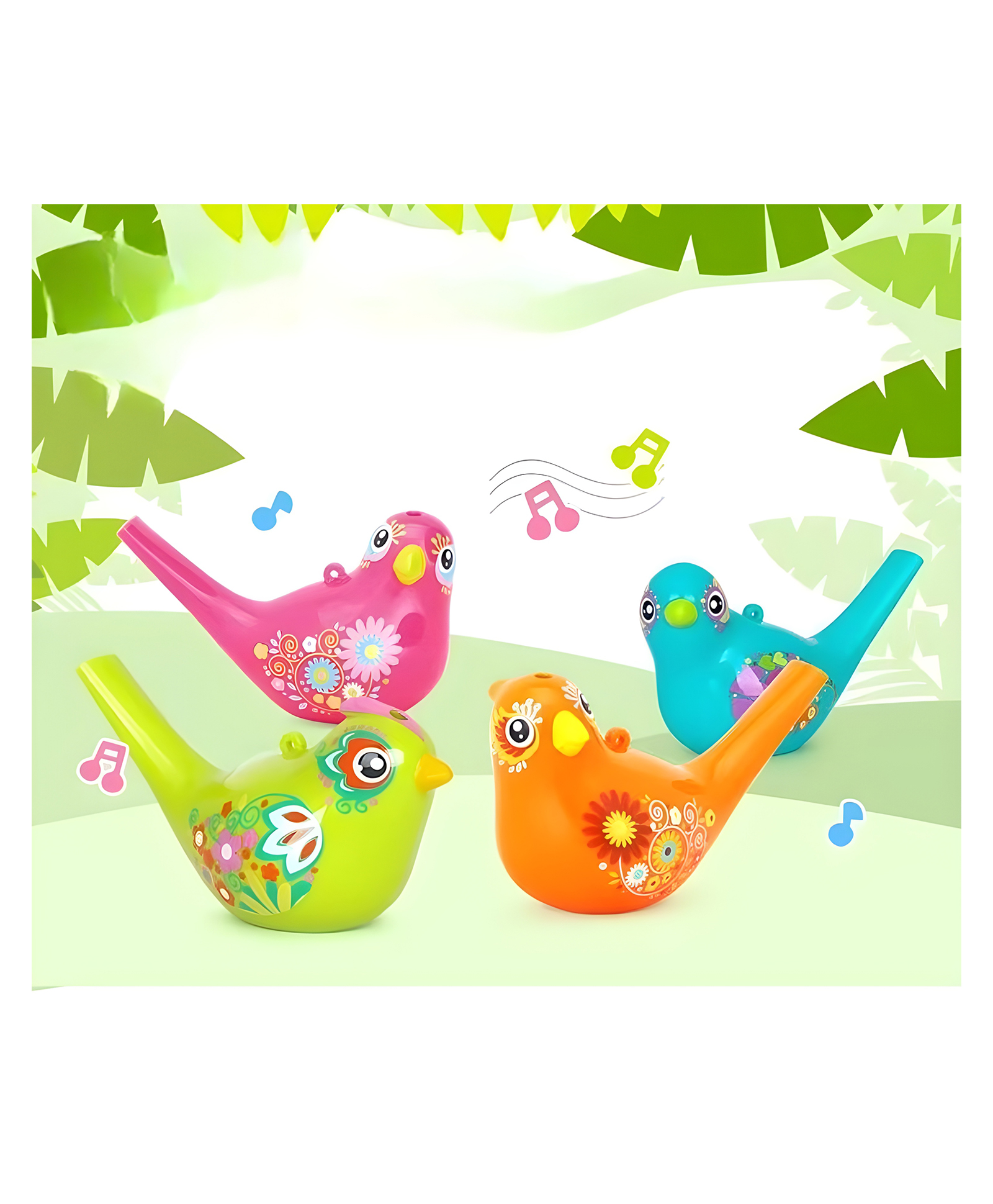 YAMAMA Colorful Musical Bird Whistle Toys for Kids, Encourages Breathing Skills Sensory Play Safe Educational Fun Gift for Toddlers Kids - Color May Vary-image-38