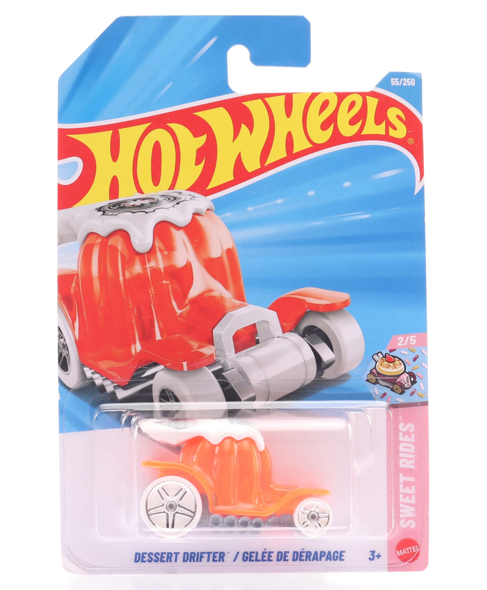 Hot Wheels 55/250 Dessert Drifter/ Gelee De Derapage Die Cat Free Wheel Toy Car- Orange-picture-31