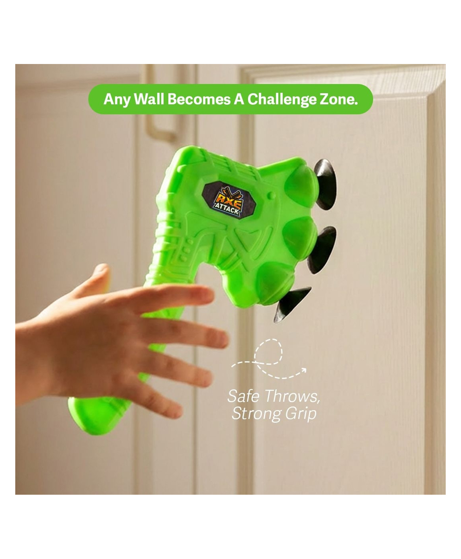 Ratnas Axe Attack Toy with Soft Suction Cup & Lightweight Design - Green-picture-34