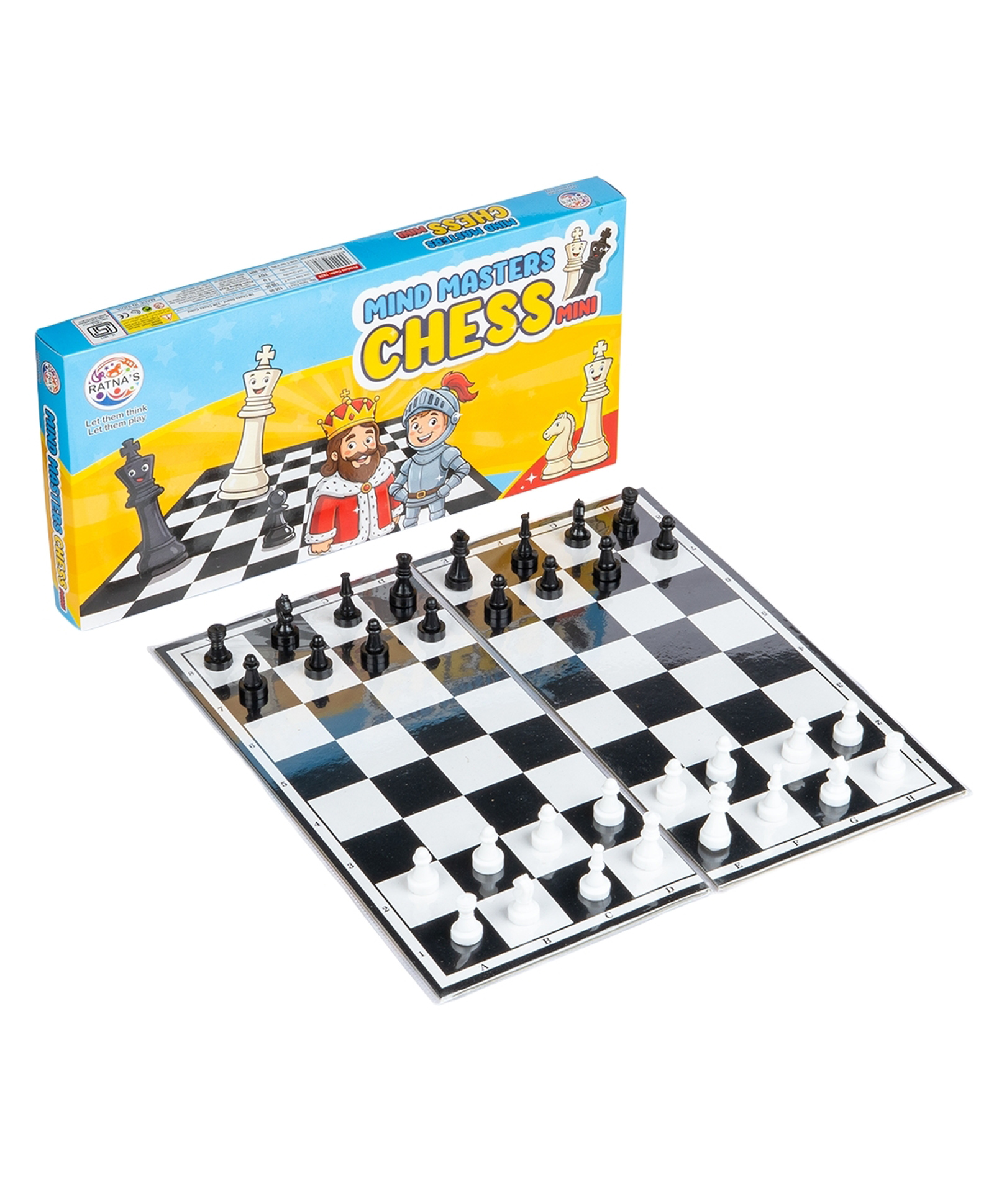 Ratnas Mind Masters Chess Board Game | Classic Family Strategy Game | Indoor Educational Game - Black & White-picture-28