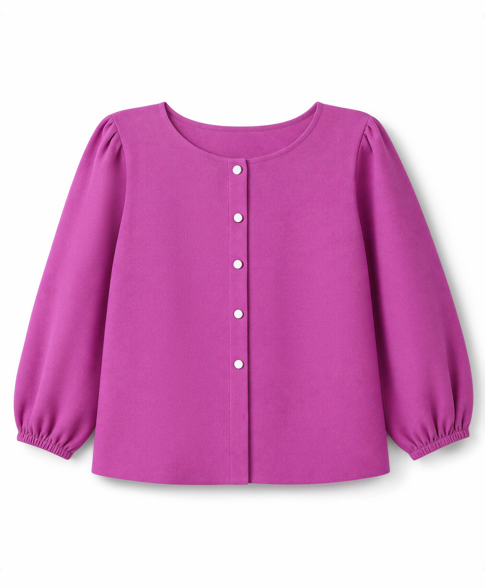 Pine Kids Woven Top with Full Sleeves - Purple-picture-11