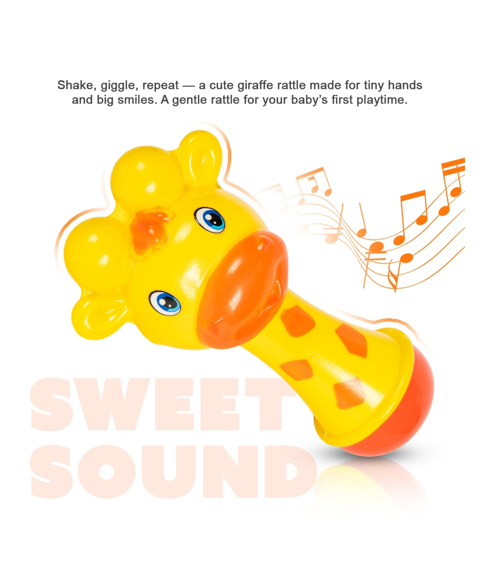 Ratnas Melody Musical Rattle Giraffe - Multicolor-picture-16