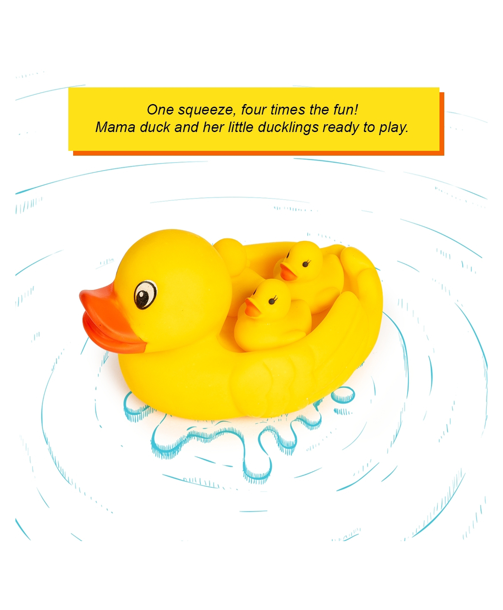 Ratnas Squeezy Bath Duck - Yellow-picture-33