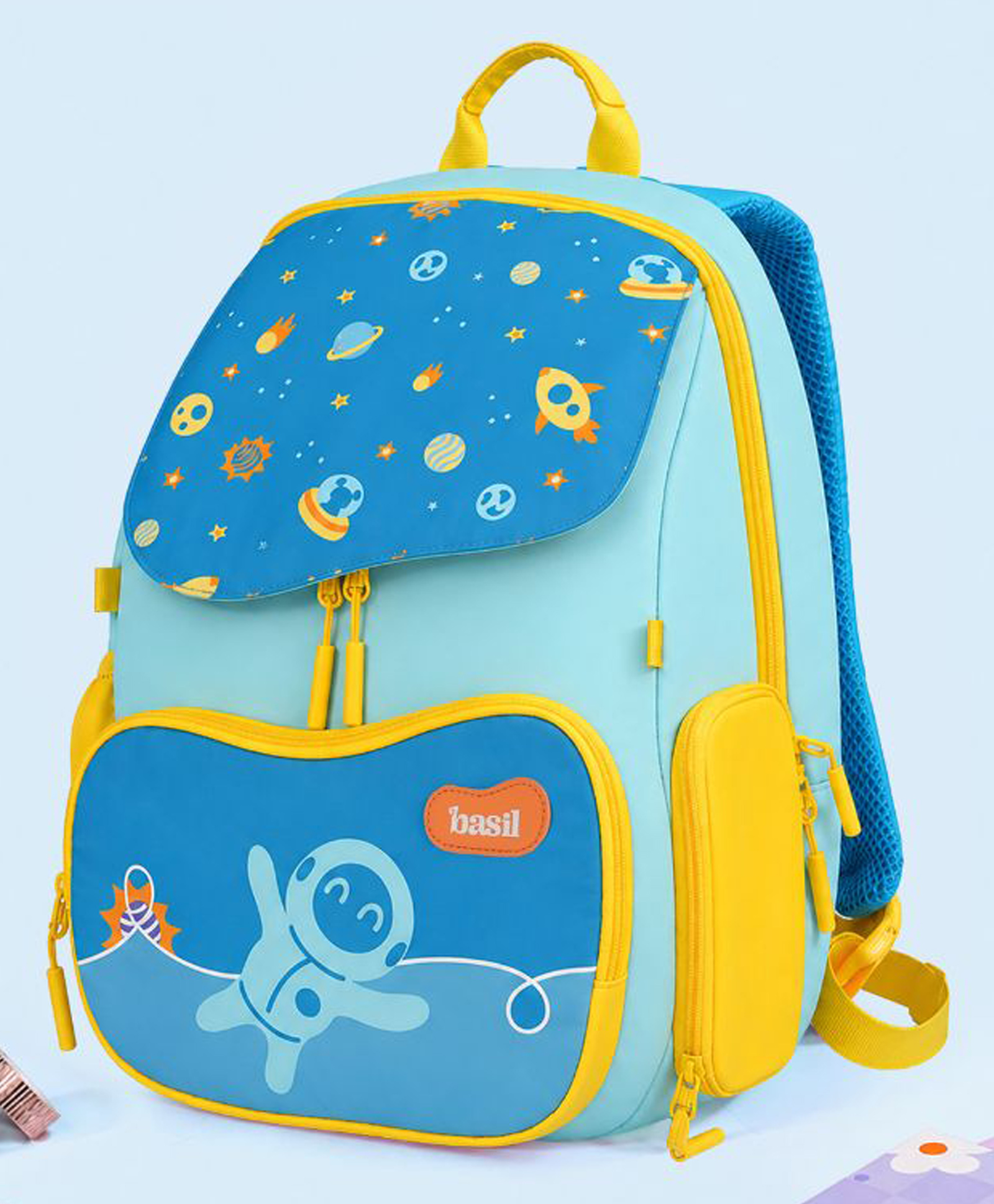 Basil 17 Inches Wander Bag 18-20 Litres School Backpack 4 Spacious Compartments for Grades 1 to 5 Super Swoosh-image-42
